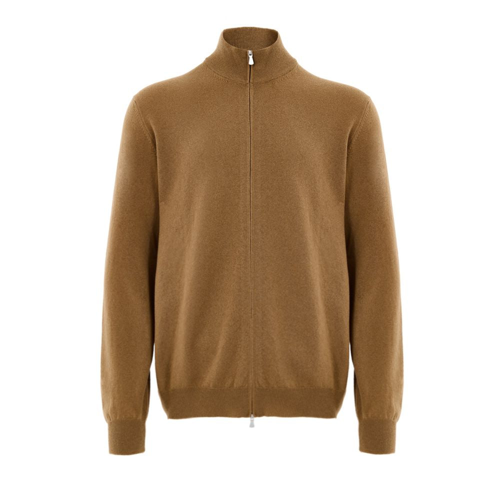Brown Wool Turtleneck - ventzia