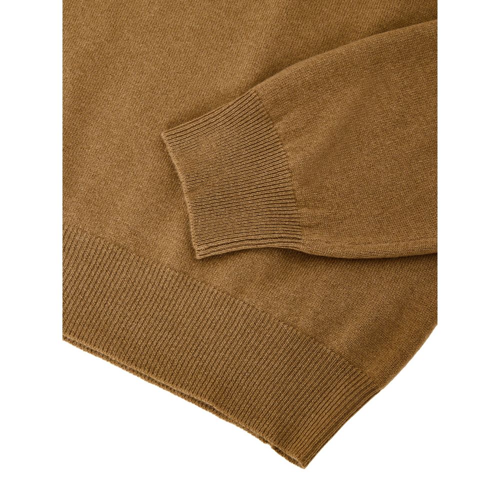 Brown Wool Turtleneck - ventzia