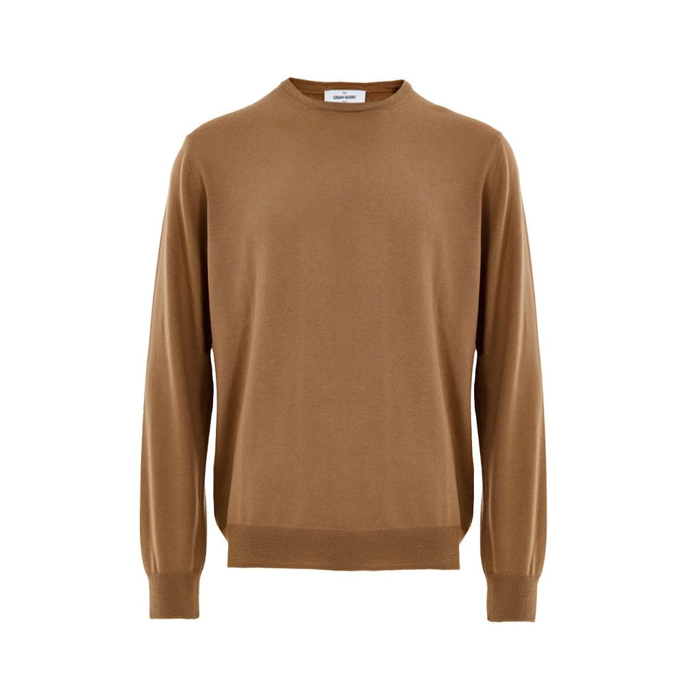 Brown Wool Sweatshirt - ventzia