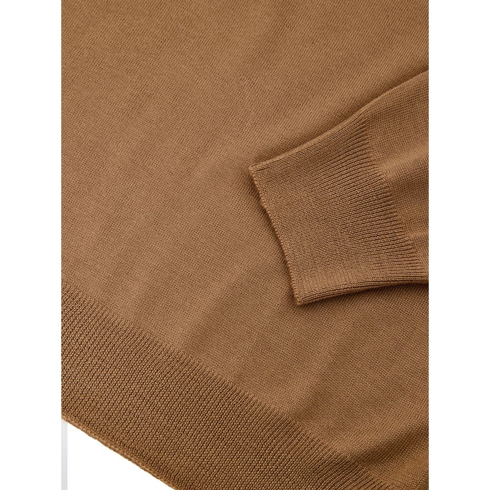 Brown Wool Sweatshirt - ventzia