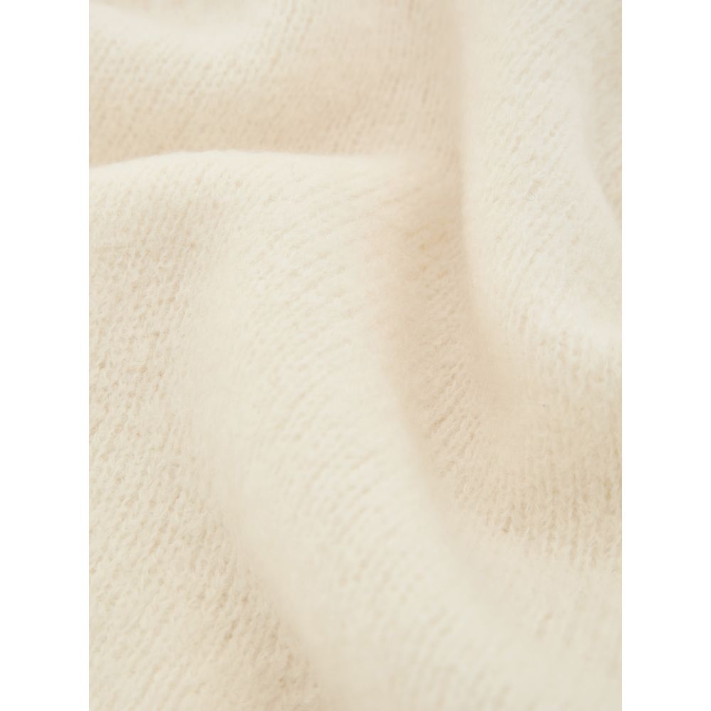 White Wool Turtleneck - ventzia