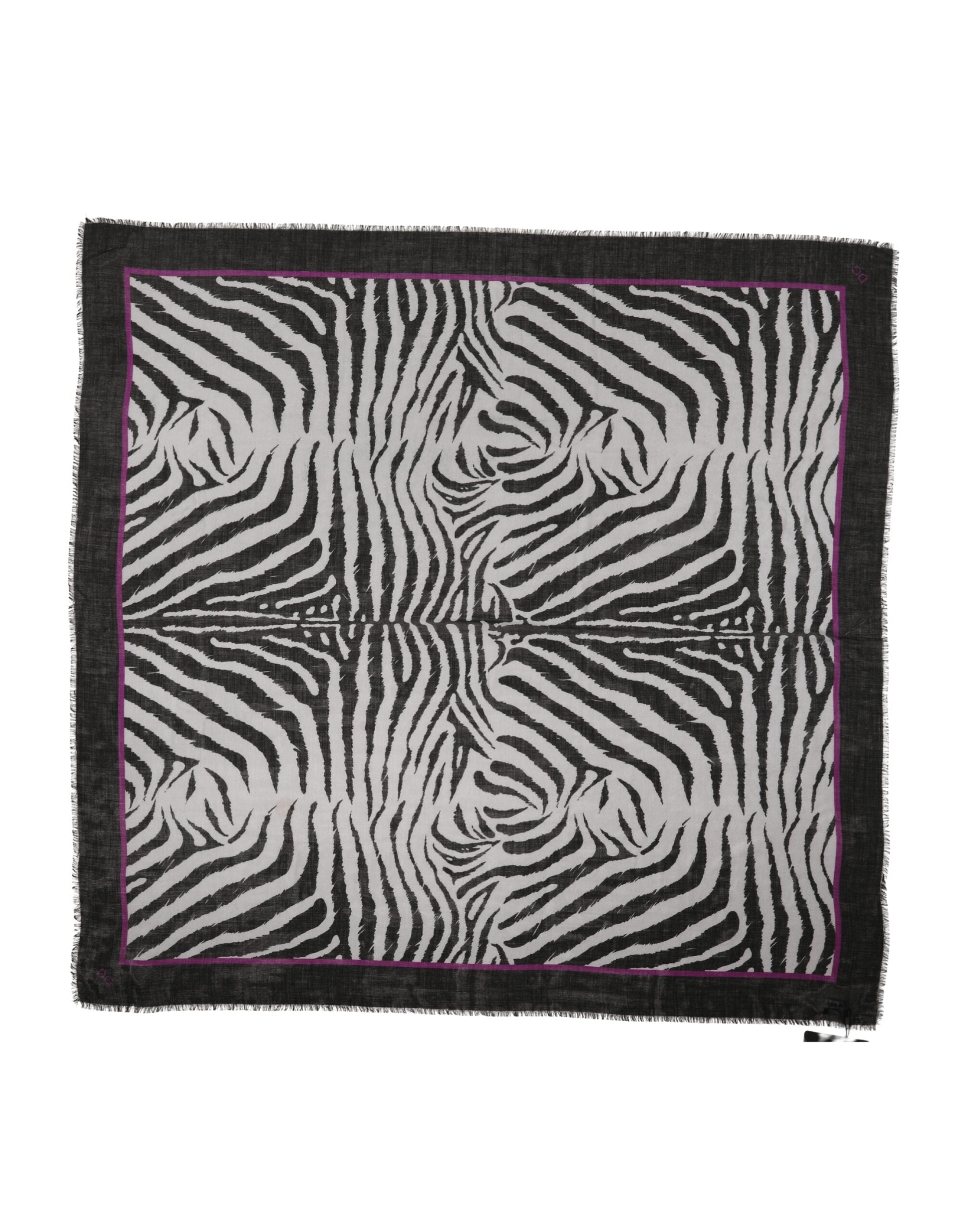 White Black Zebra Pattern Shawl 255cm x 132cm Men Scarf - ventzia