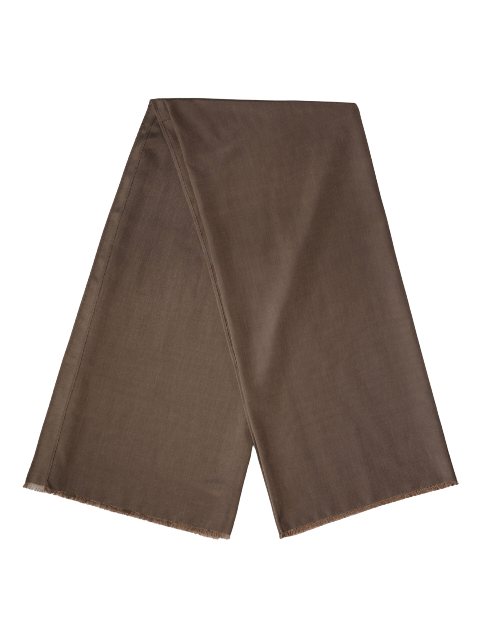 Brown Polyester Neck Warmer Shawl 185cm x 165cm Men Scarf - ventzia