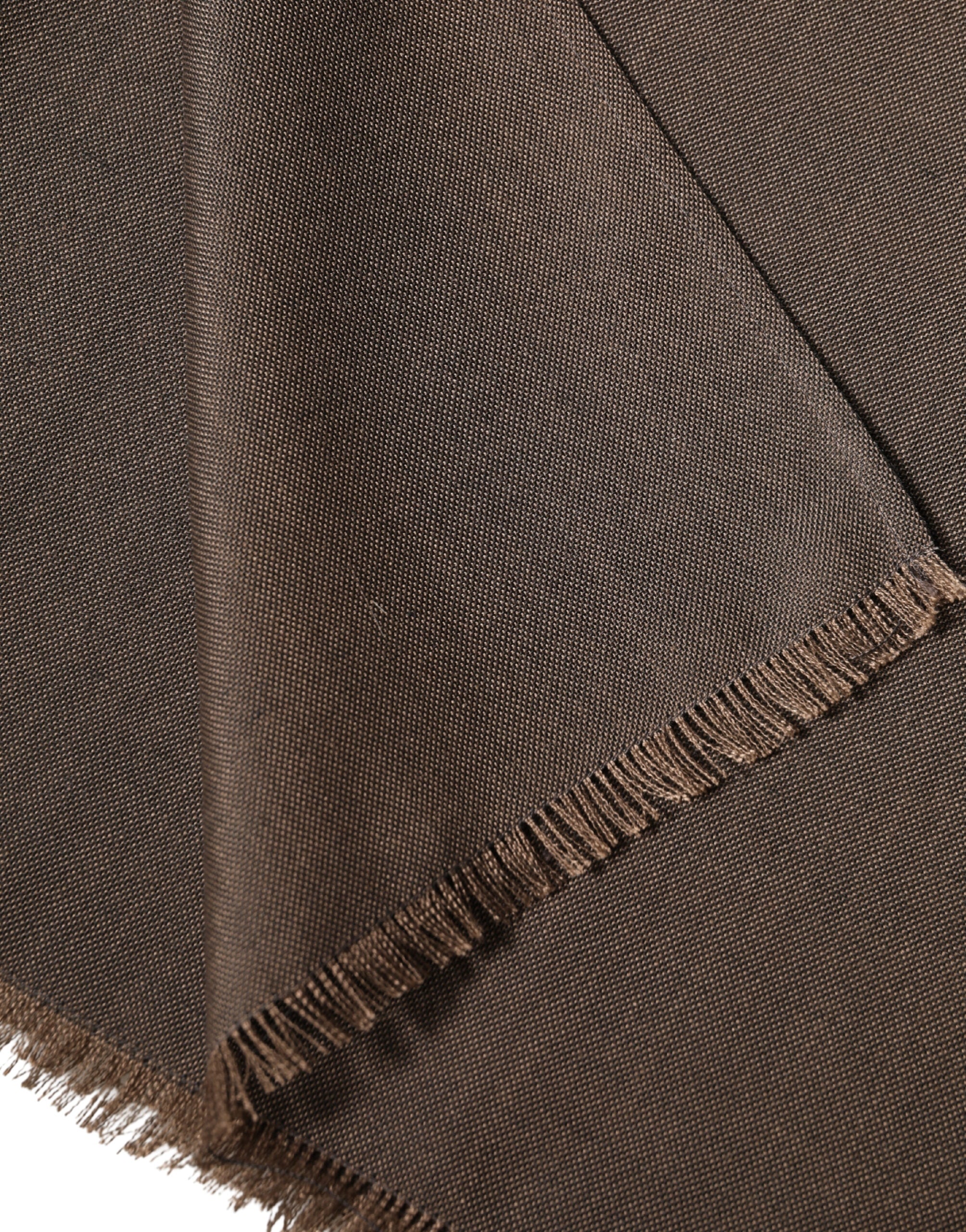 Brown Polyester Neck Warmer Shawl 185cm x 165cm Men Scarf - ventzia