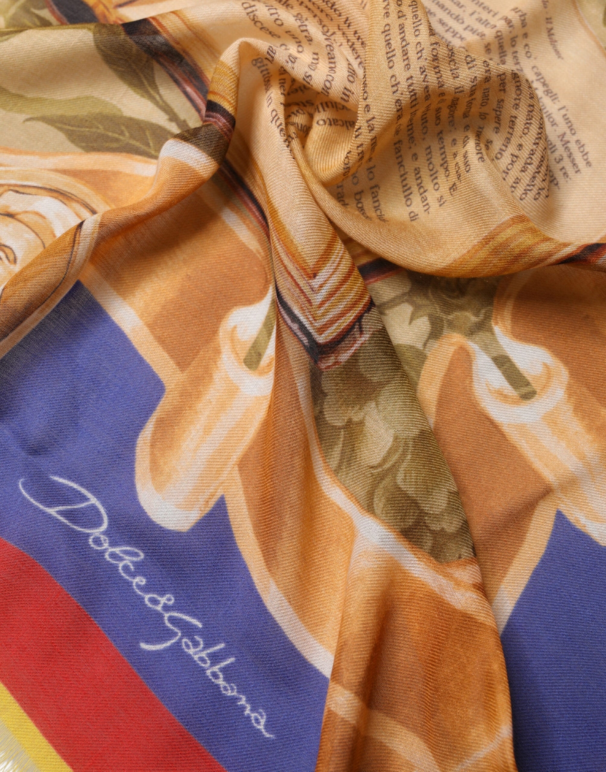 Multicolor Italy China Shawl Wrap 140cm x 130cm Scarf - ventzia