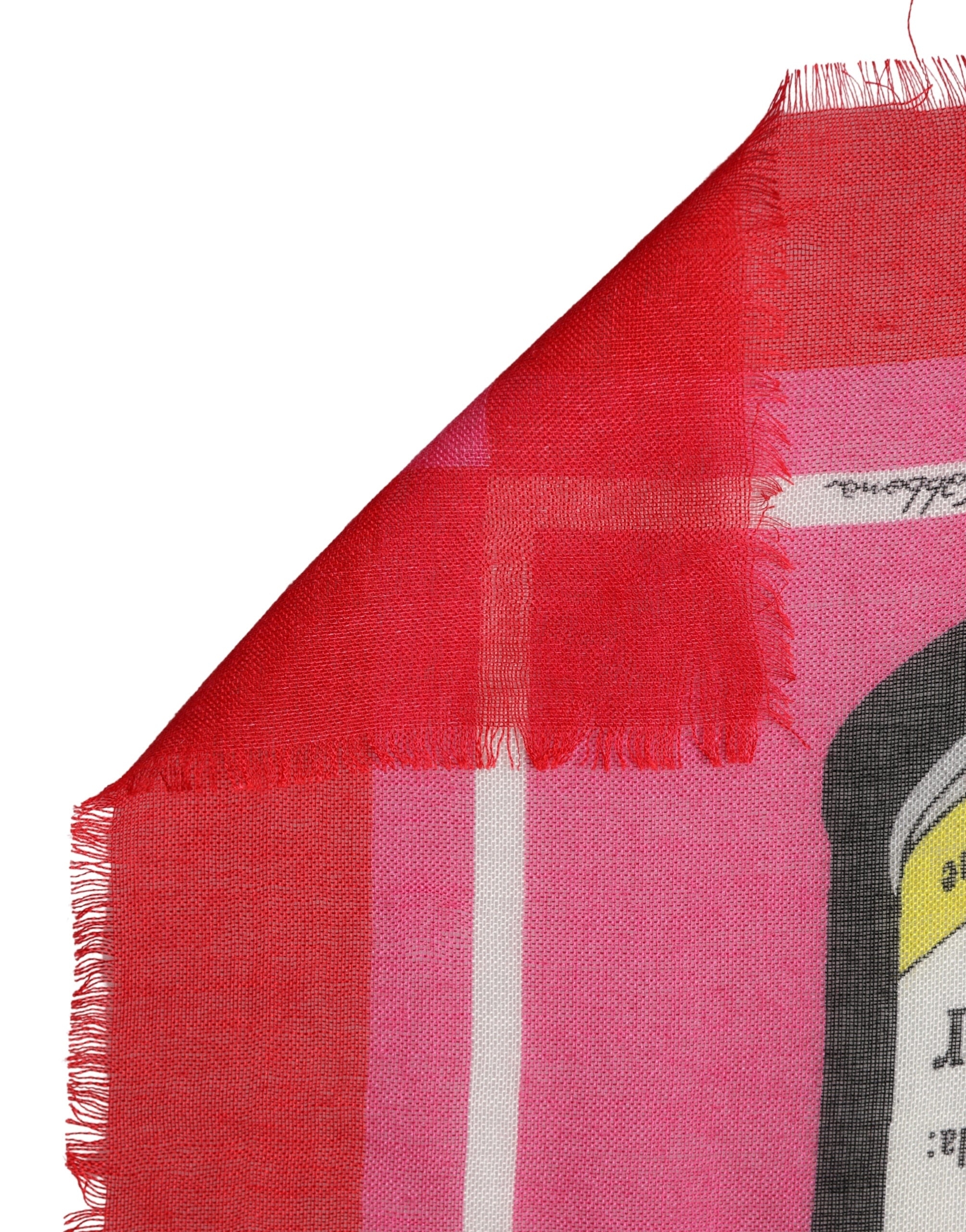 Pink DG Amore Print Neck Square Shawl 140cm x 140cm Scarf - ventzia