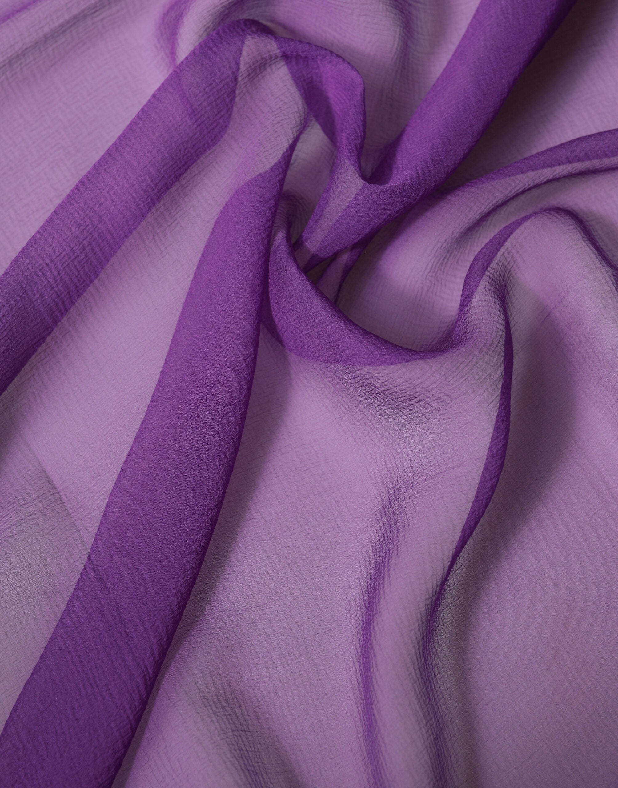 Purple Silk Neck Wrap Shawl Stole 200cm x 134cm Scarf - ventzia