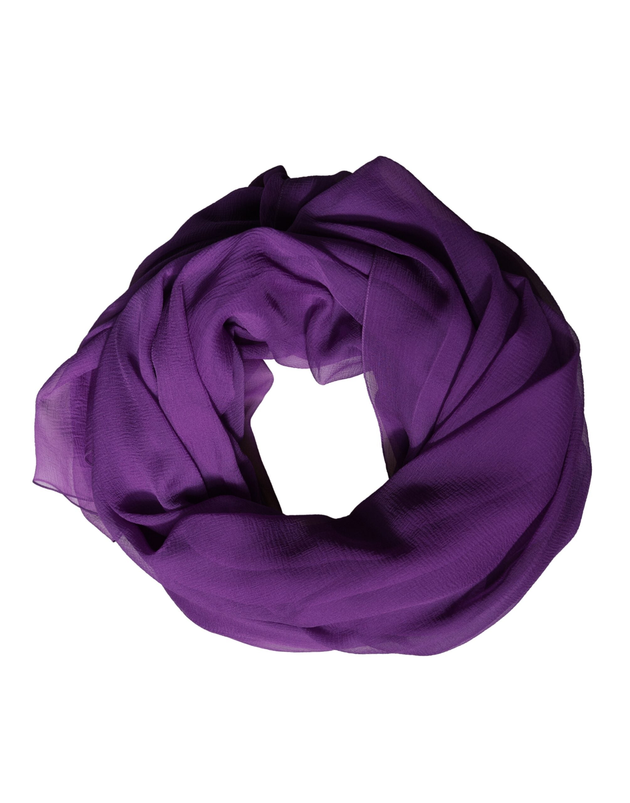 Purple Silk Neck Wrap Shawl Stole 200cm x 134cm Scarf - ventzia