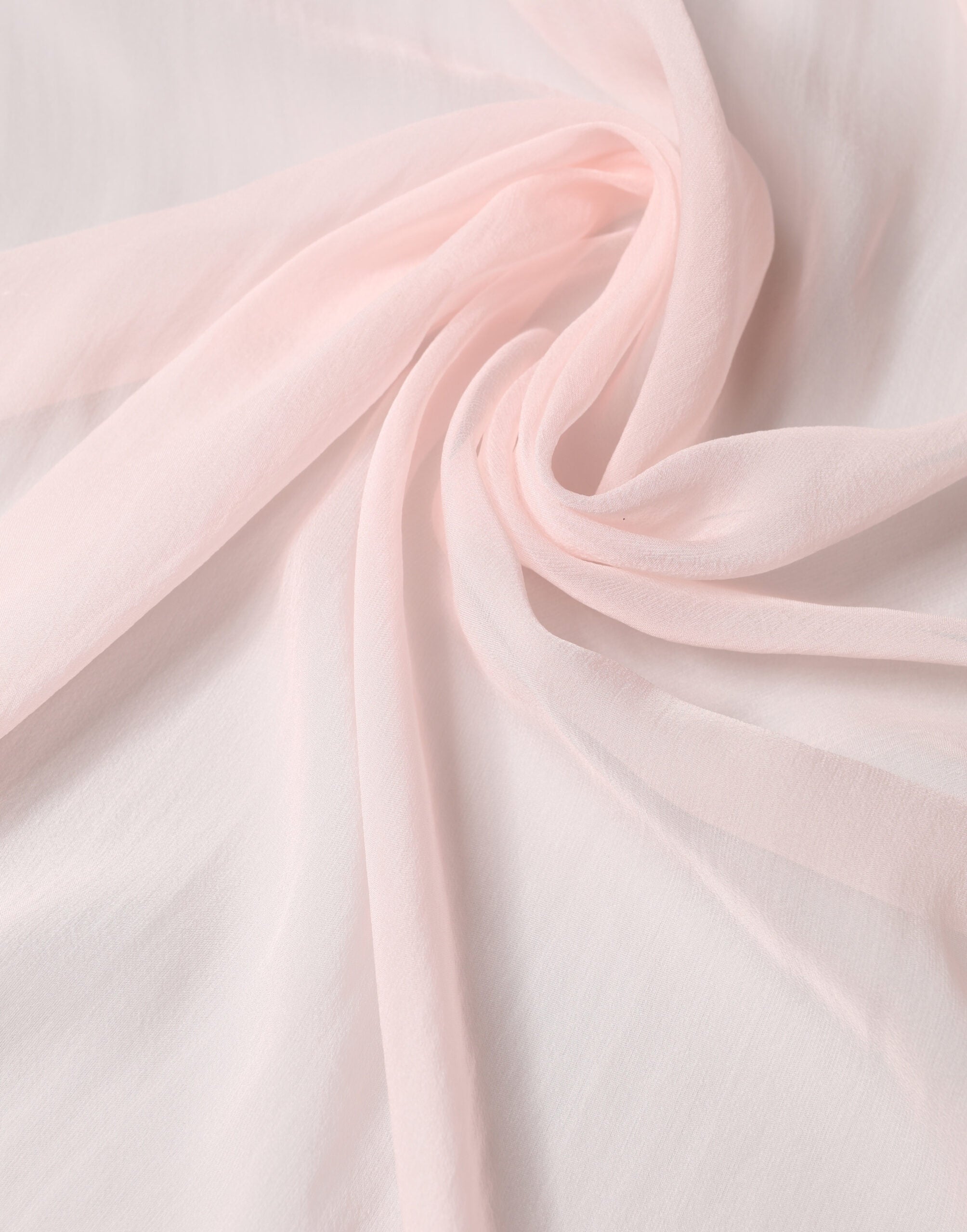 Light Pink Silk Neck Wrap Foulard 91.5cm x 88cm Scarf - ventzia
