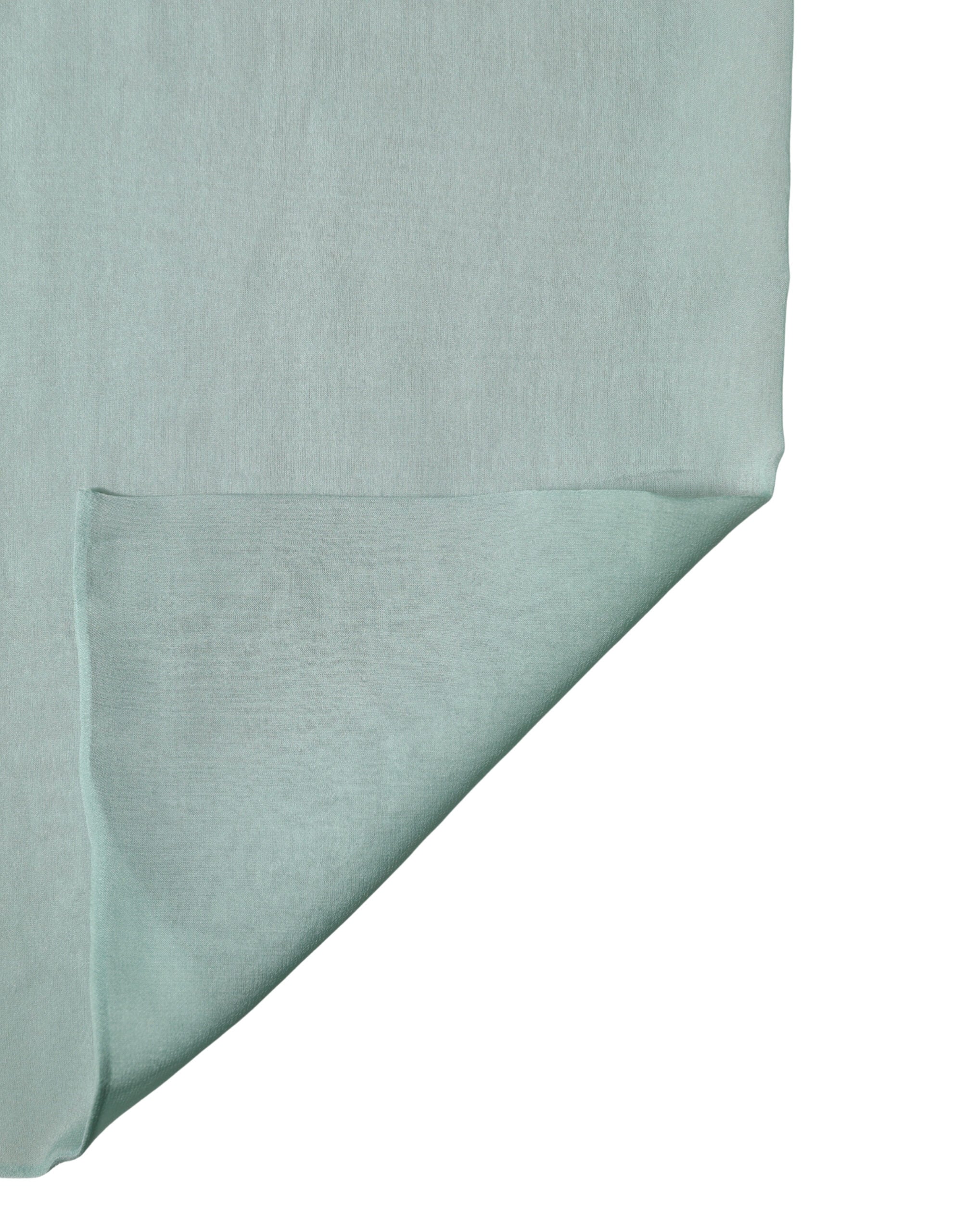 Teal Silk Sash Wrap Foulard Stole 292cm x 19cm Scarf - ventzia