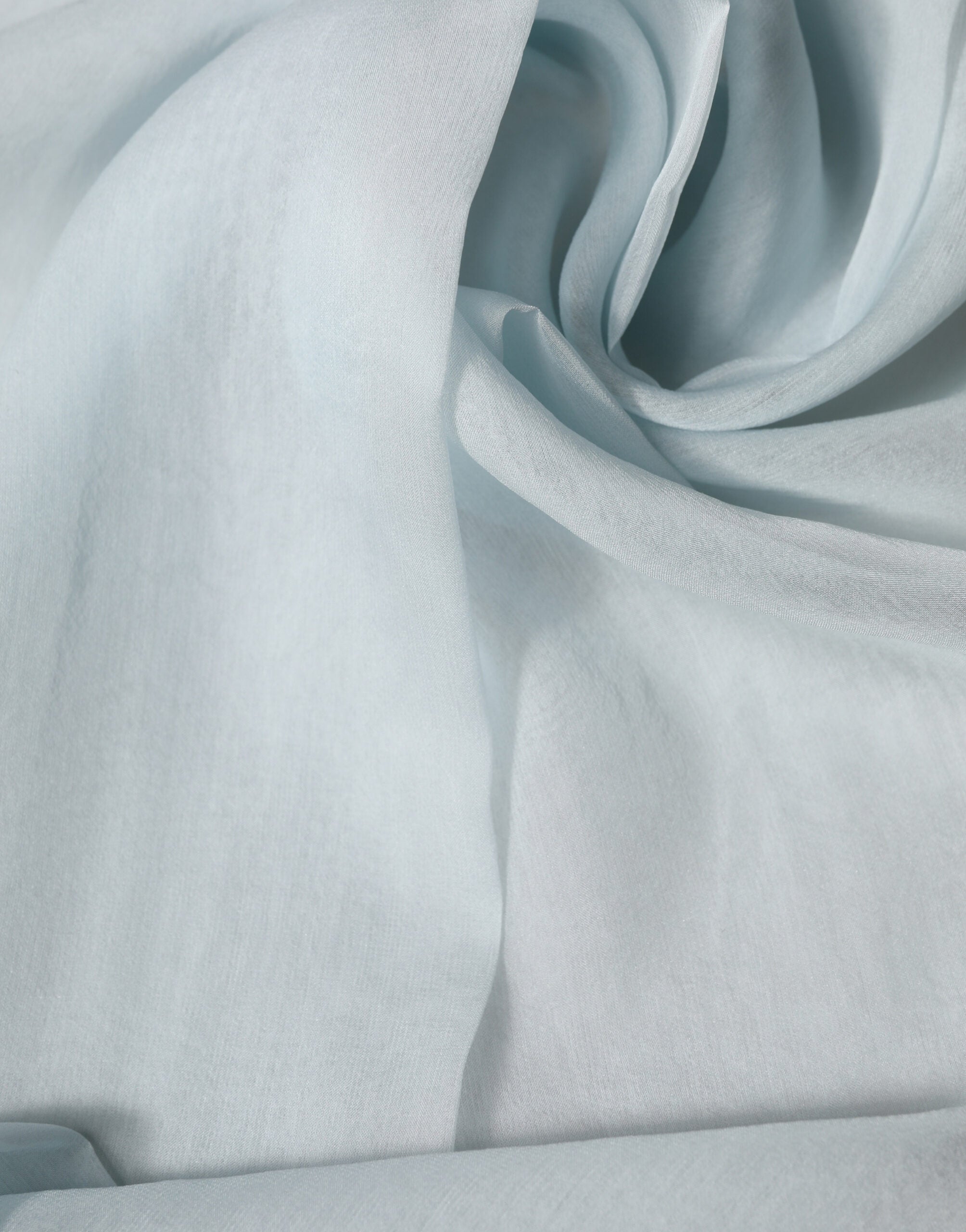 Light Blue Silk Sash Wrap Foulard 294.5cm x 19cm Scarf - ventzia