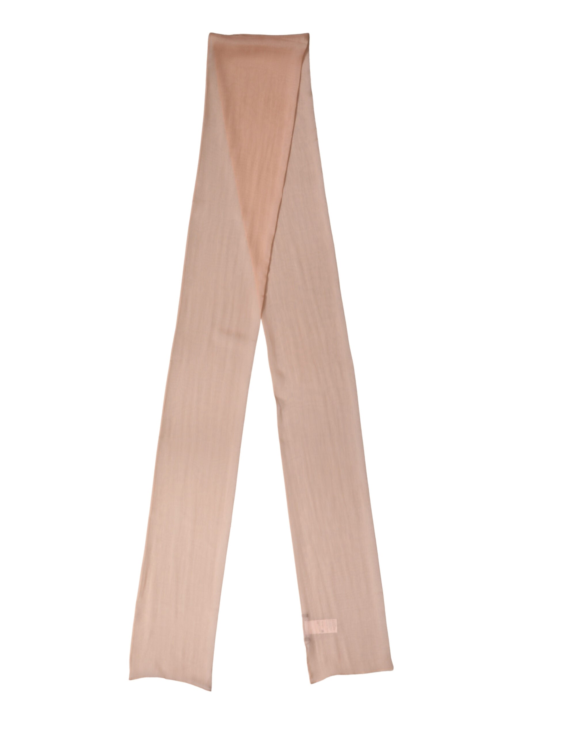 Light Pink Silk Sash Wrap Foulard 291cm x 19cm Scarf - ventzia