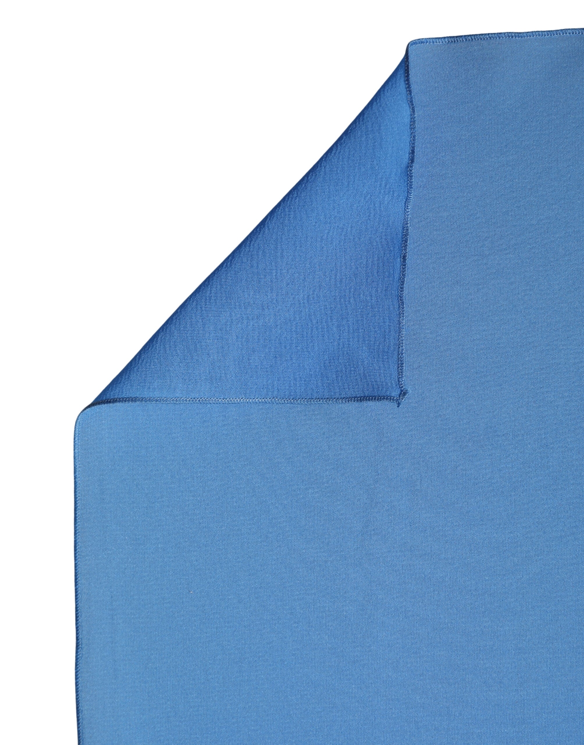 Blue Silk Neck Wrap Shawl Stole 200cm x 64cm Scarf - ventzia