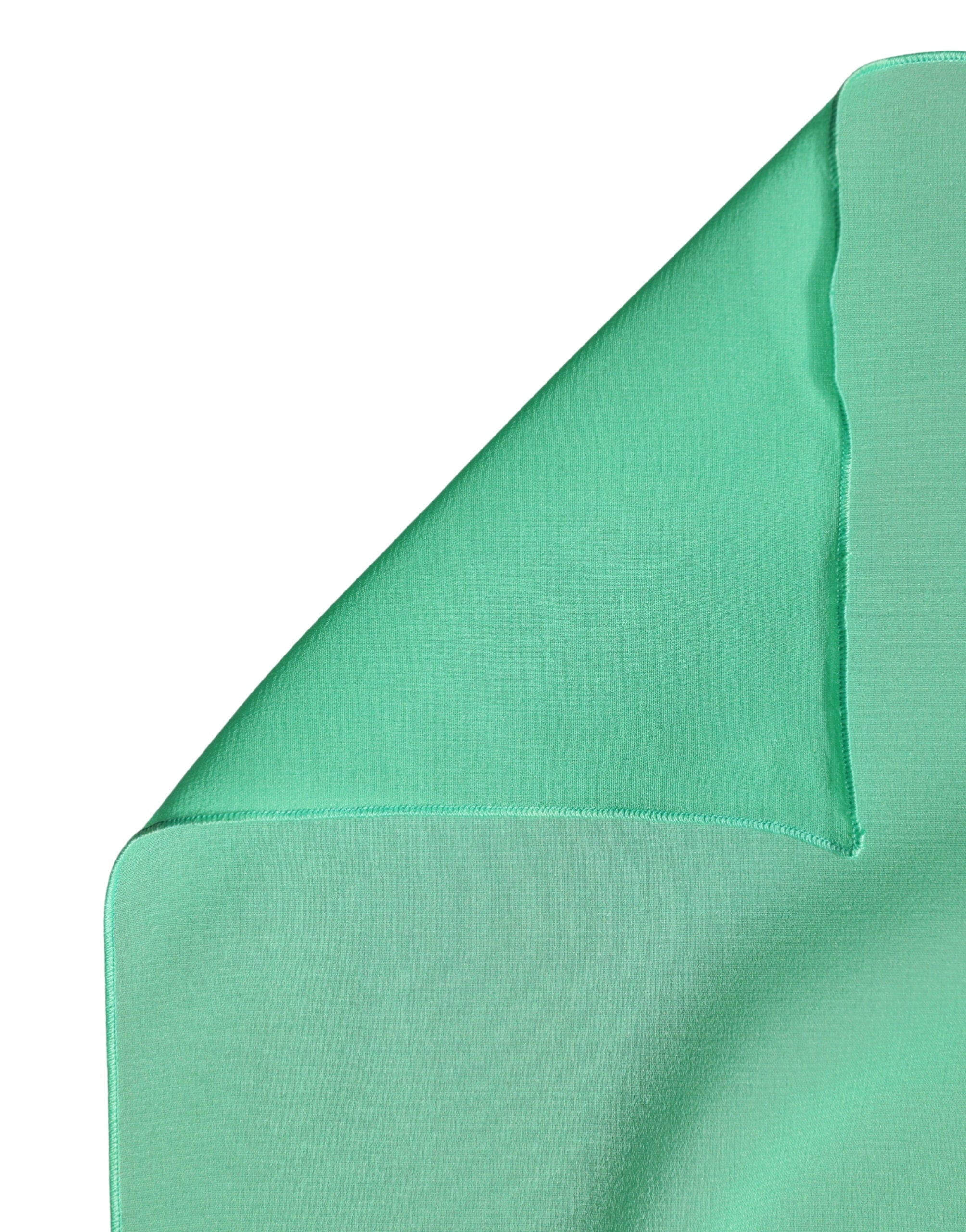 Green Silk Neck Wrap Shawl Stole 200cm x 64cm Scarf - ventzia