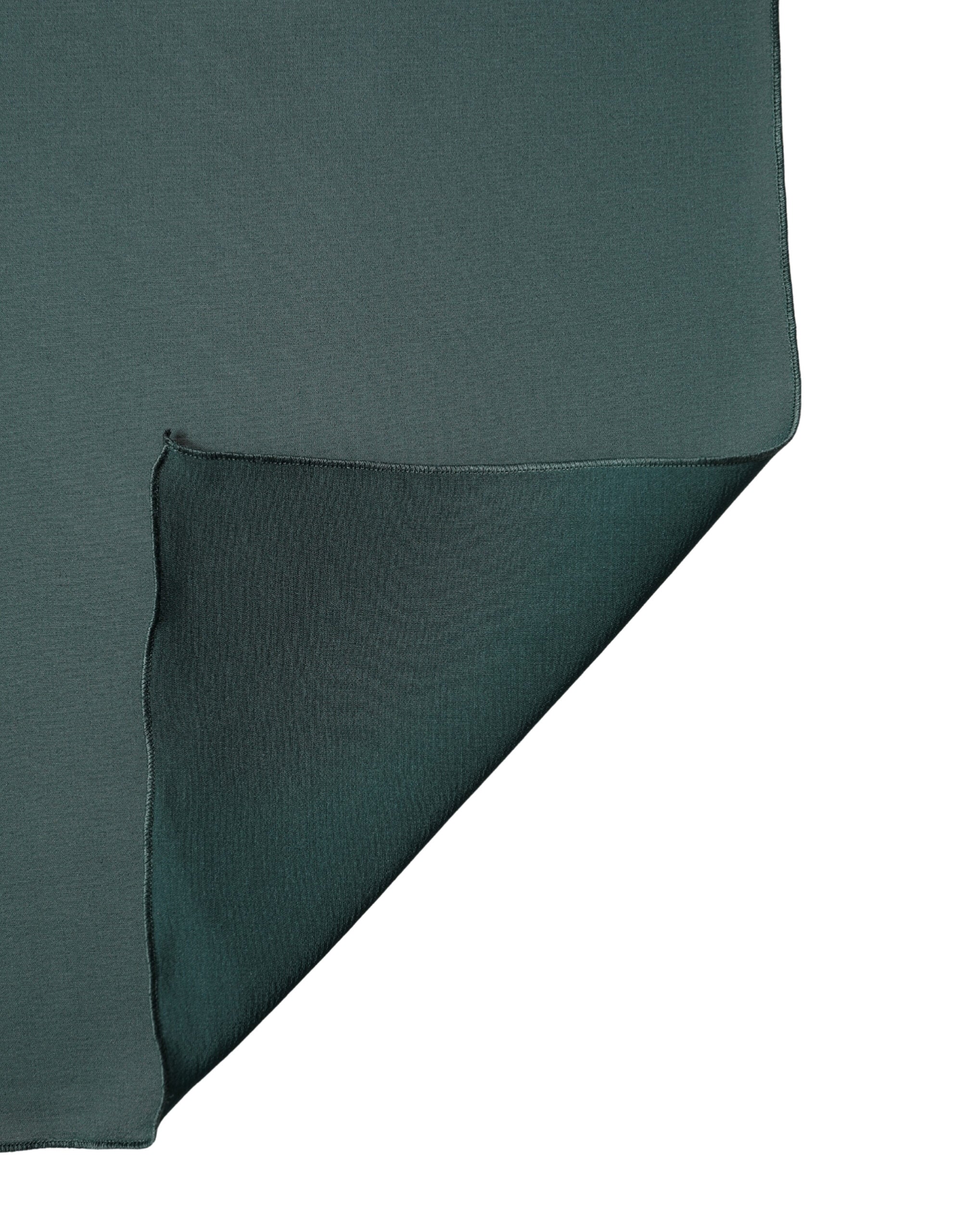 Dark Green Silk Neck Wrap Shawl Stole 200cm x 64c Scarf - ventzia