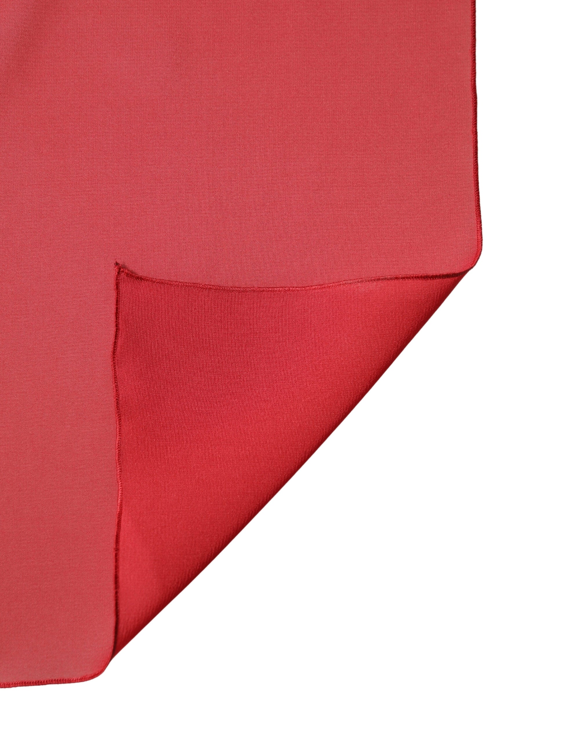 Red Silk Neck Wrap Shawl Women Stole 200cm x 64cm Scarf - ventzia