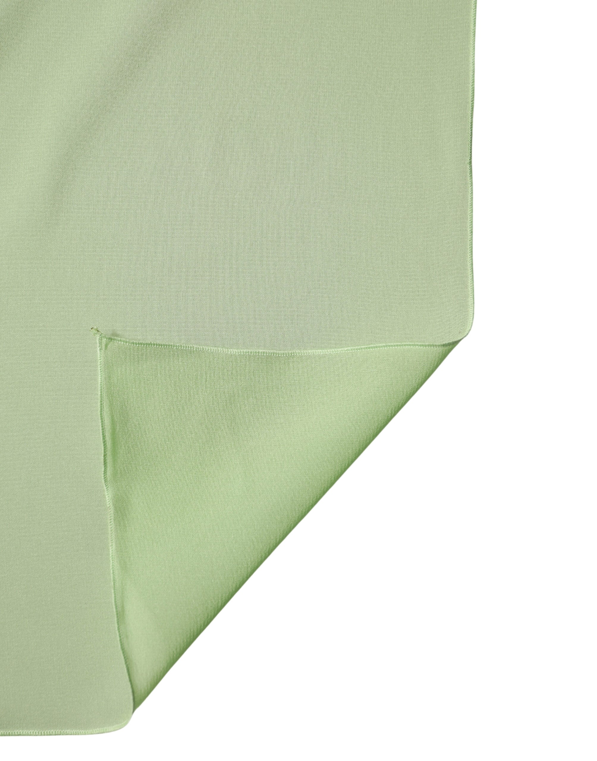 Light Green Silk Neck Wrap Shawl Stole 200cm x 64cm Scarf - ventzia