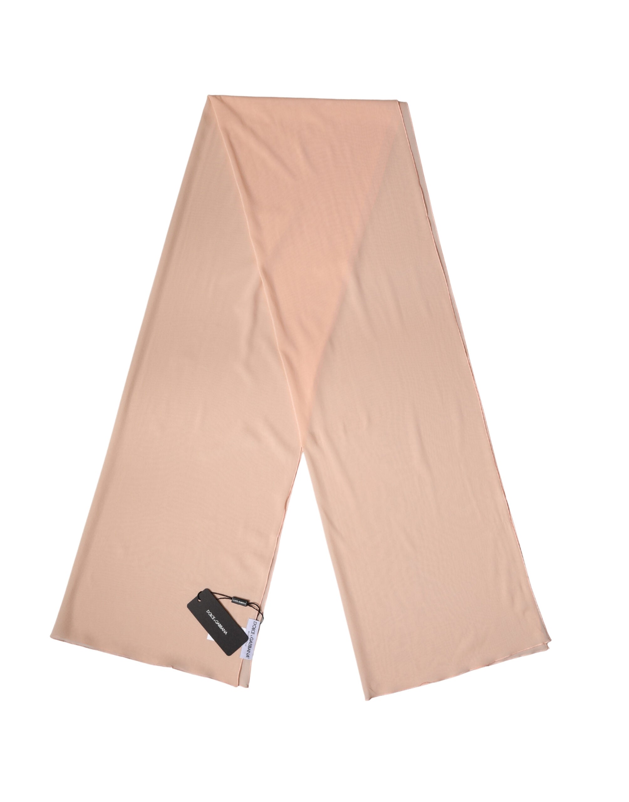 Peach Silk Neck Wrap Shawl Women Stole 200cm x 64cm Scarf - ventzia