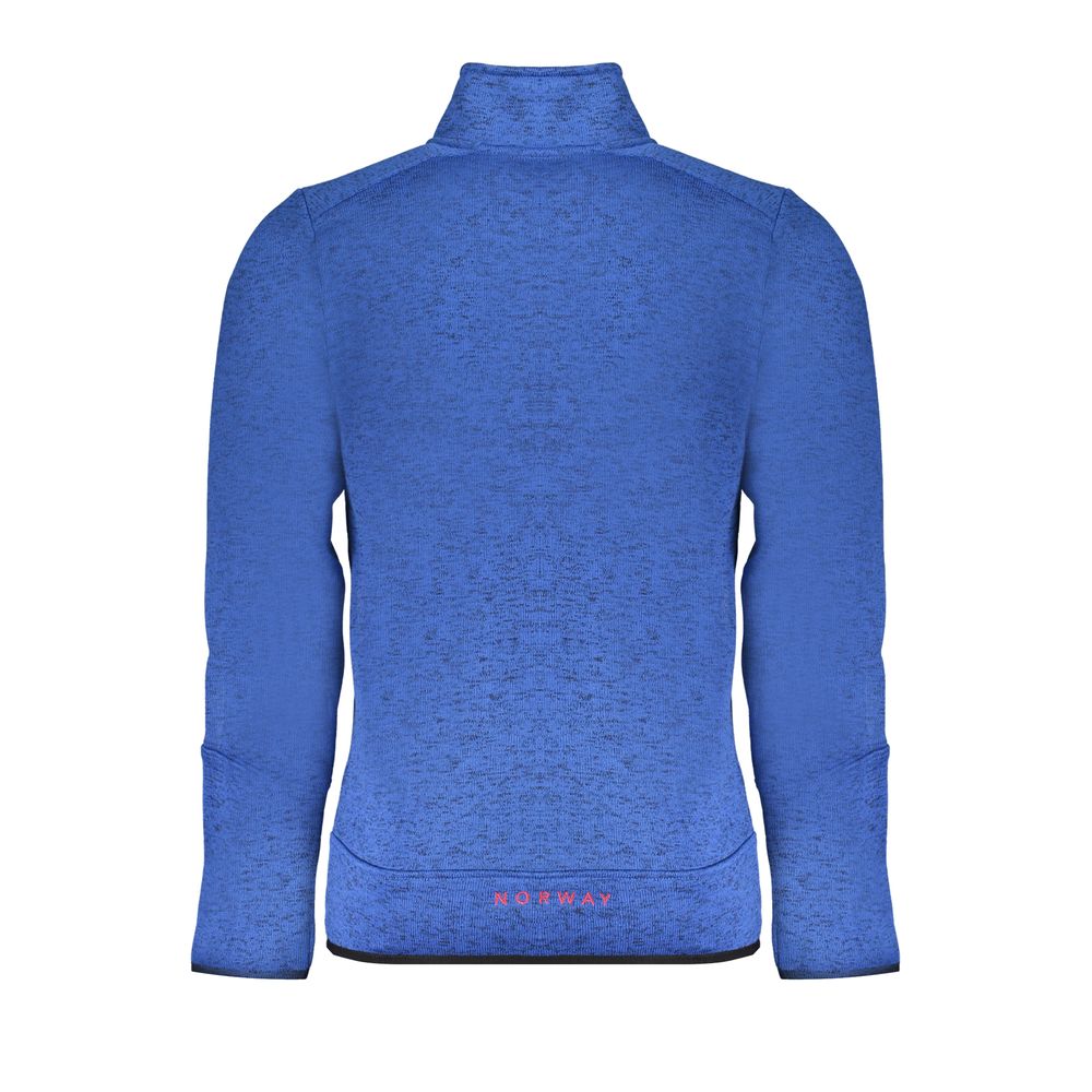 Blu Polyester Men Sweatshirt - ventzia