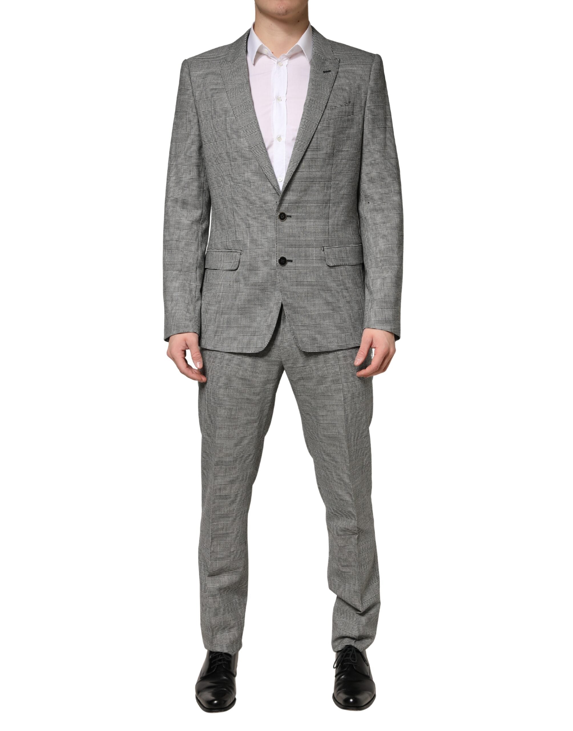 Gray MARTINI Single Breasted Formal 2PC Suit - ventzia