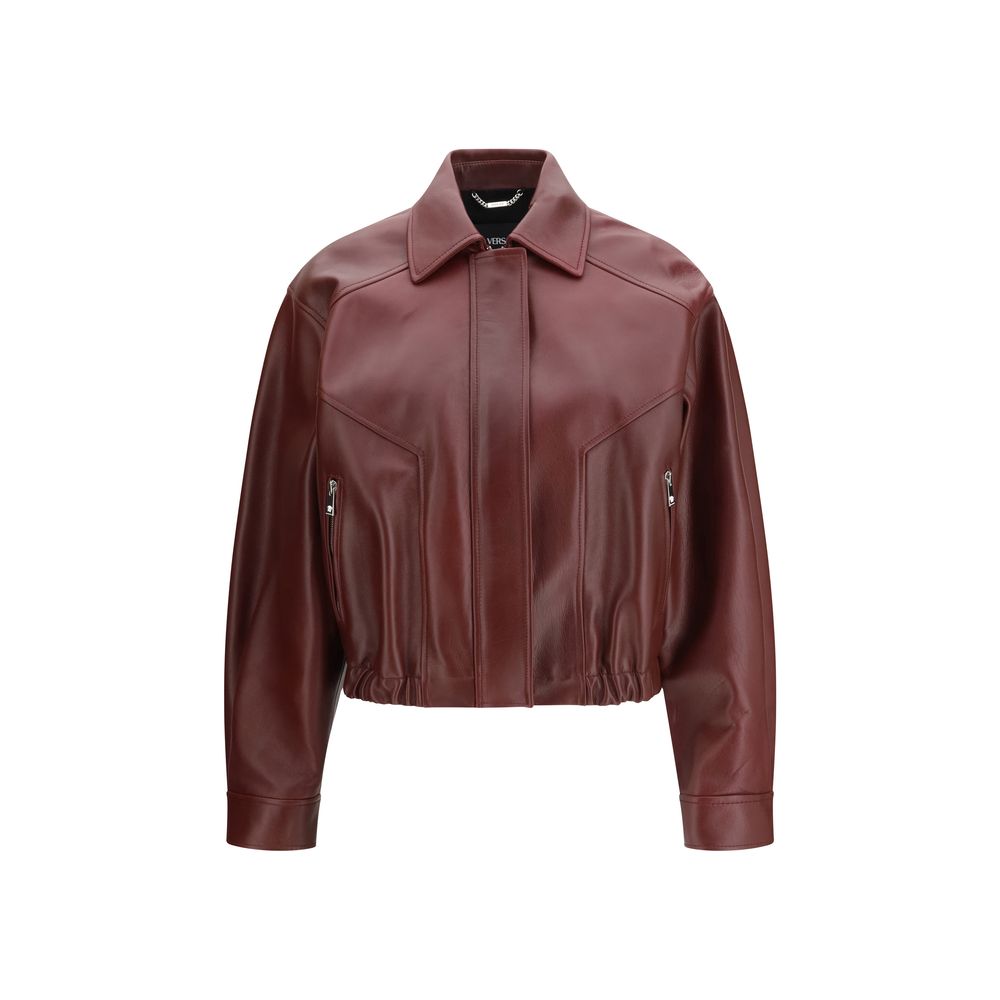 Bordeaux Leather Jacket - ventzia