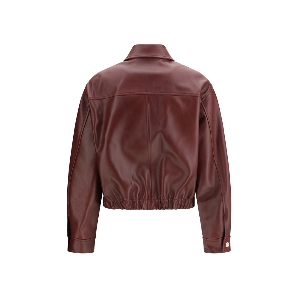 Bordeaux Leather Jacket - ventzia