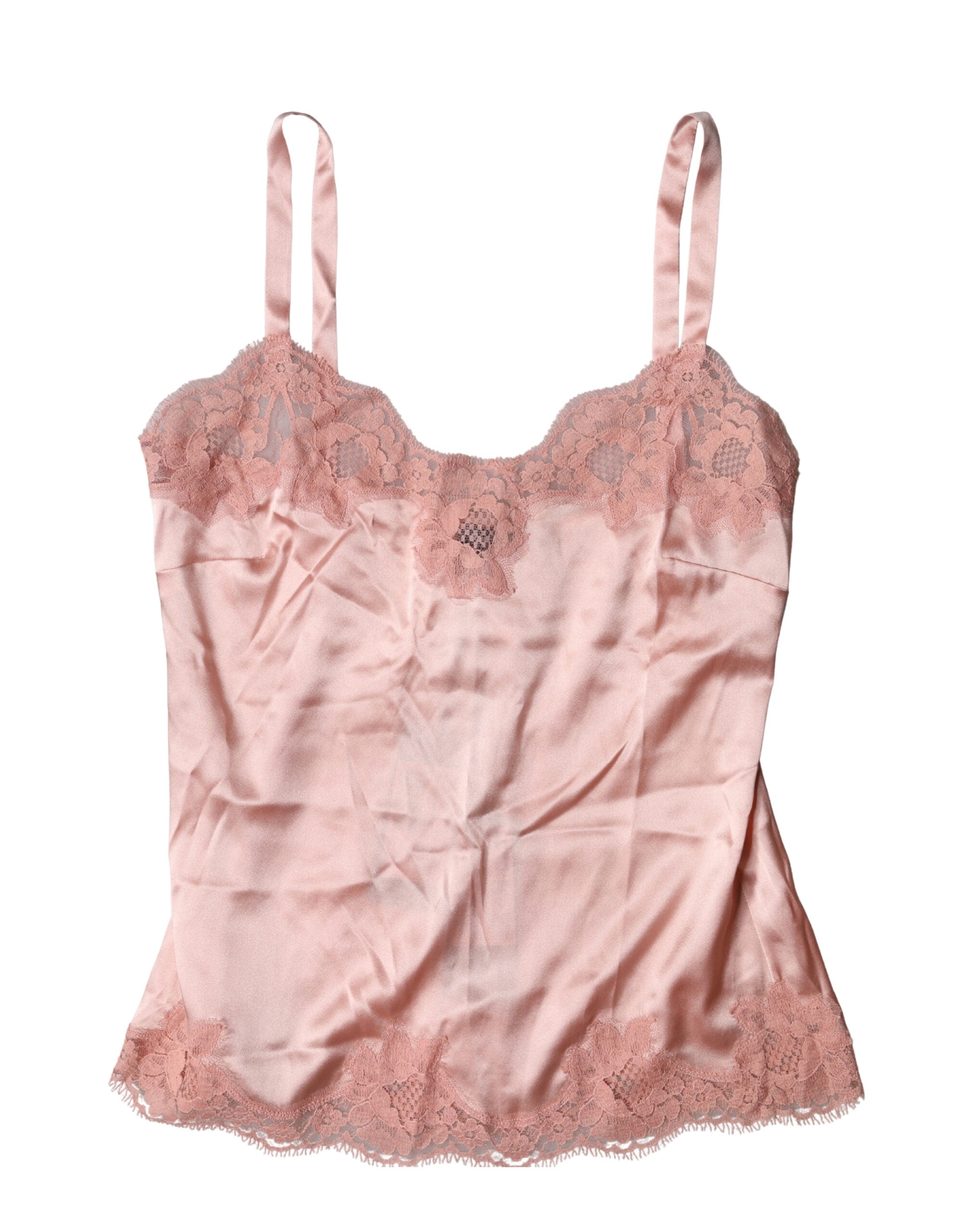 Light Pink Floral Lace Lingerie Top Underwear - ventzia