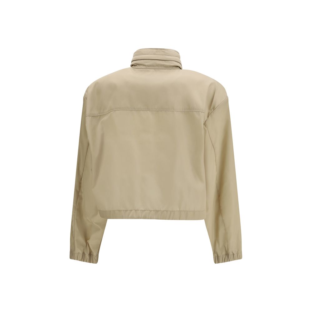 Beige Recycled Polyamide Shell Jacket - ventzia