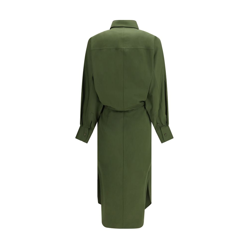 Bicolor Cotton Casual Dress - ventzia