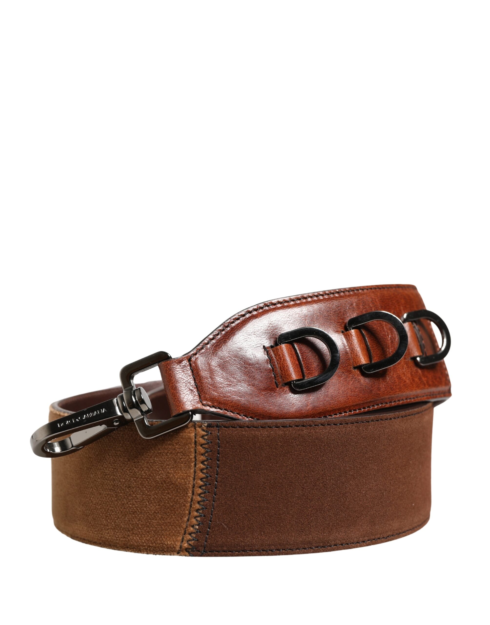 Brown Horse Velvet Leather Bag Accessory Shoulder Strap - ventzia
