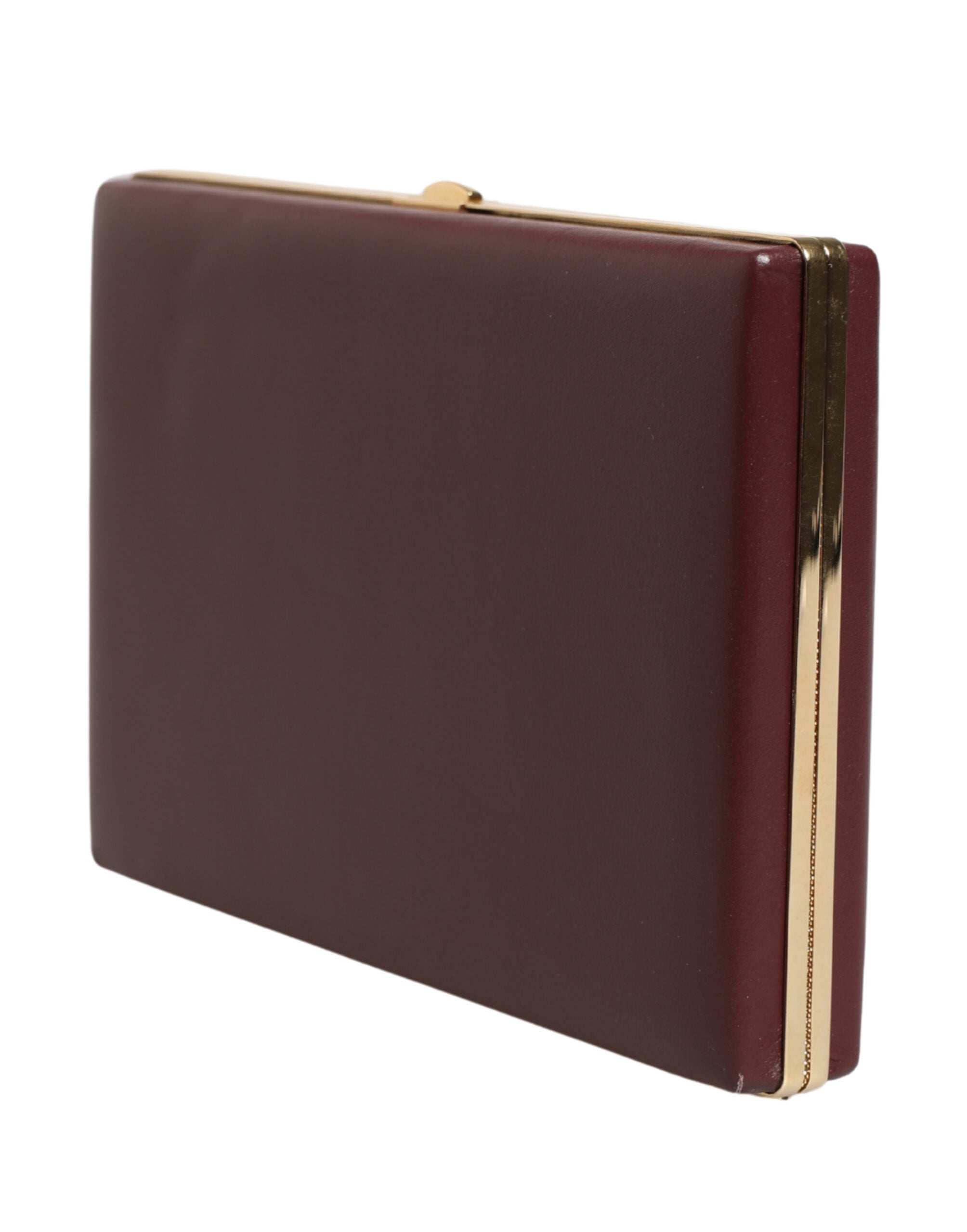 Brown Calfskin Leather Clutch Evening Women Purse Bag - ventzia