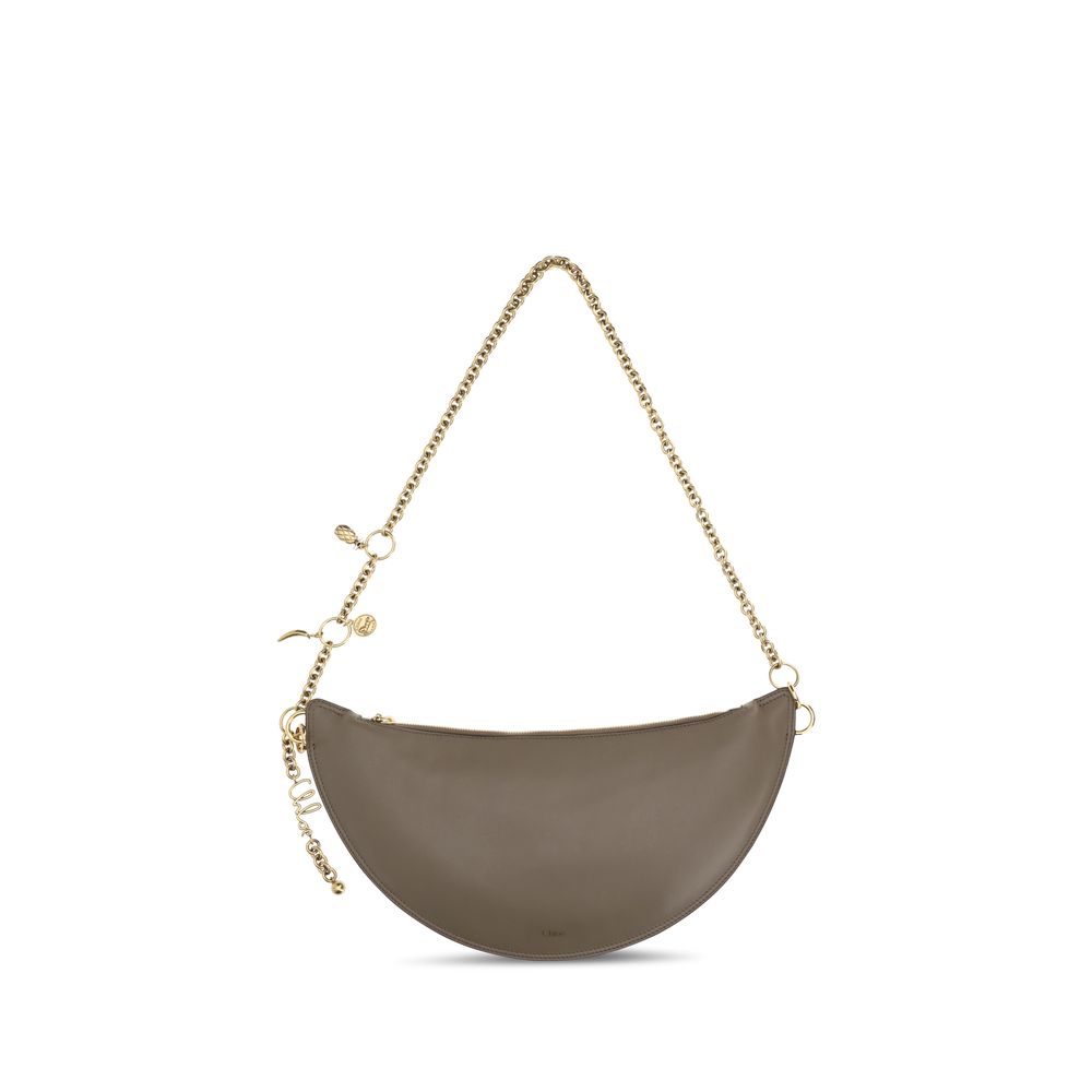 Gray Calf Leather Bos Taurus Shoulder Bag