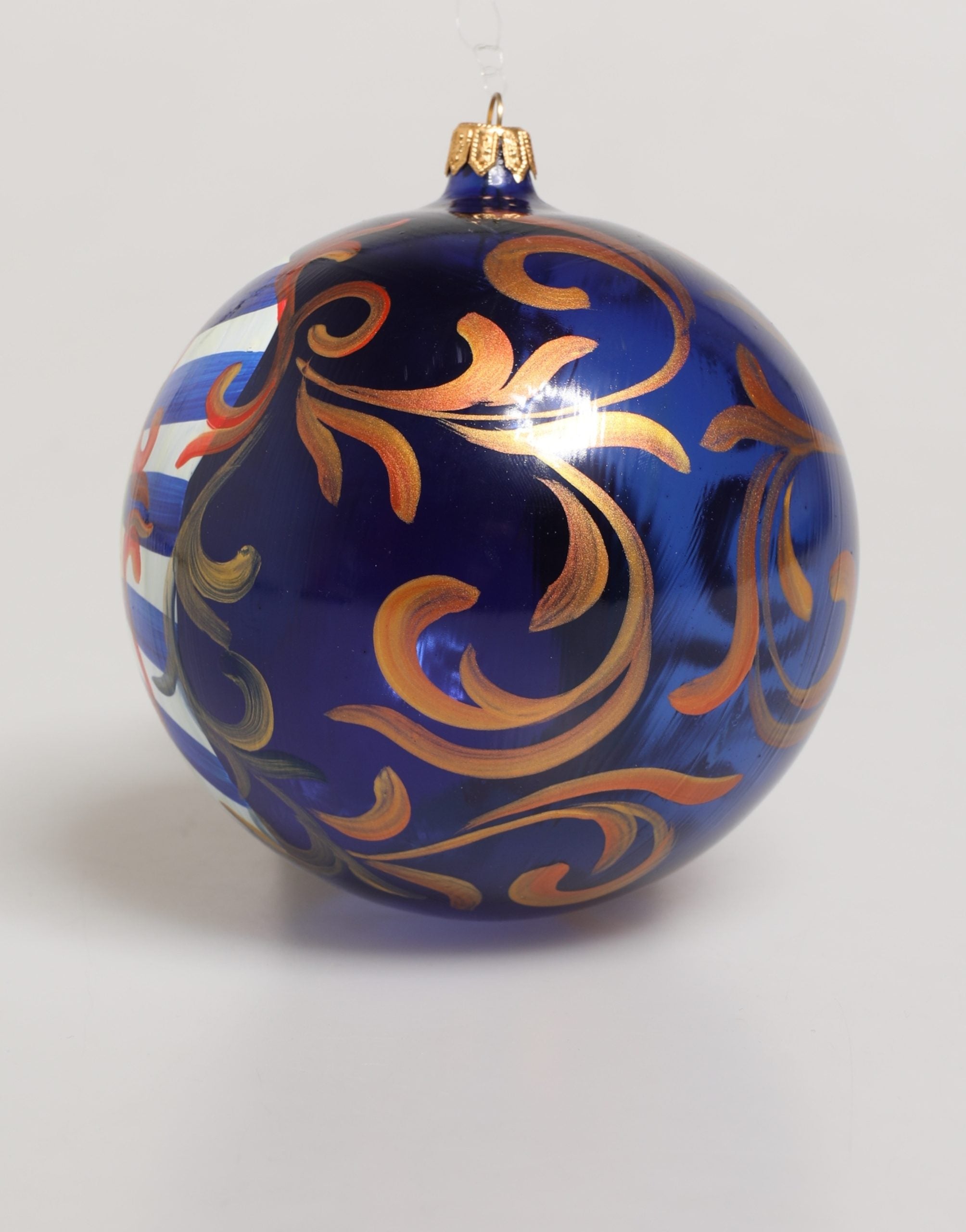 Multicolor Hand Painted Sicilian Ornament Christmas Ball - ventzia