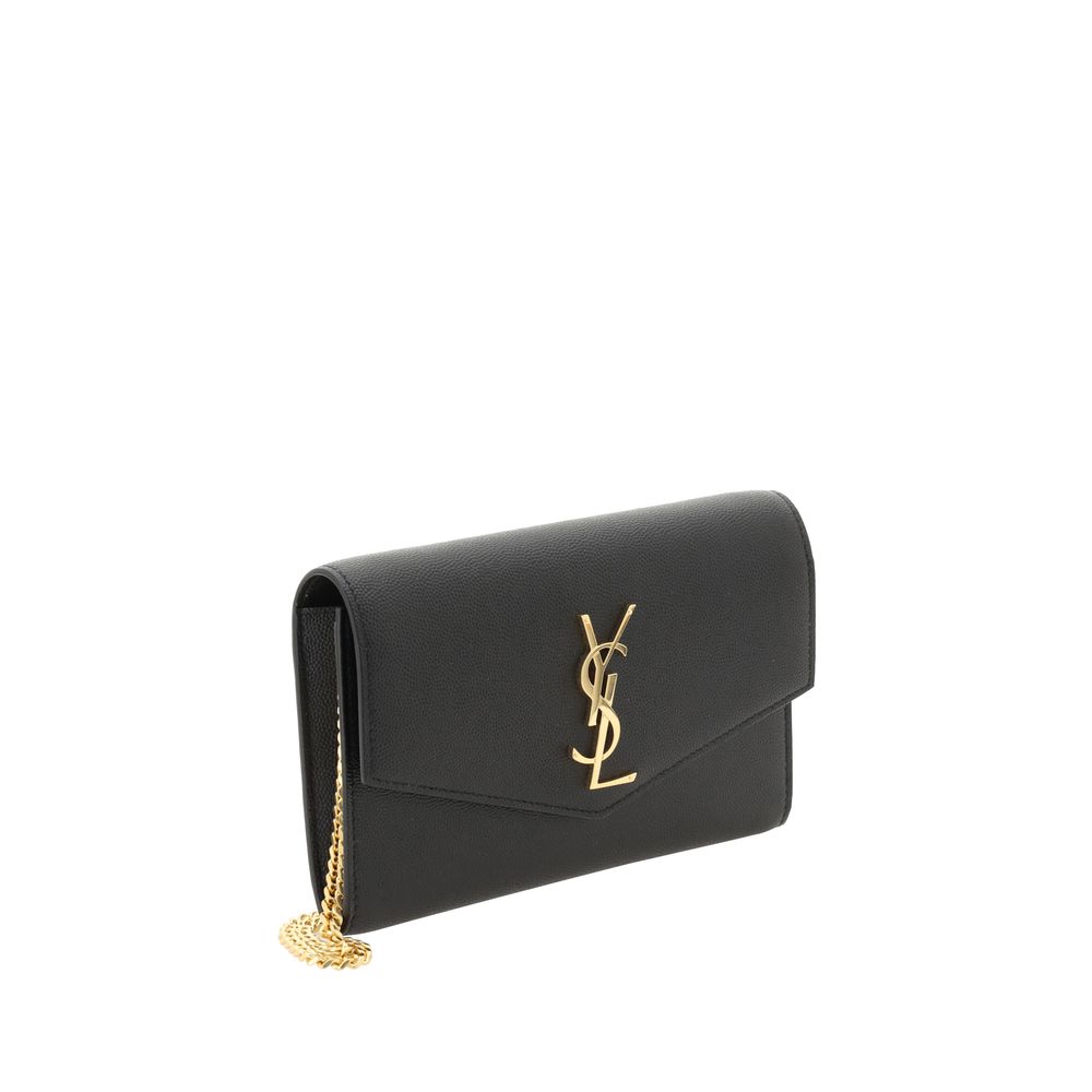 Black Calf Leather Bos Taurus Shoulder Bag - ventzia