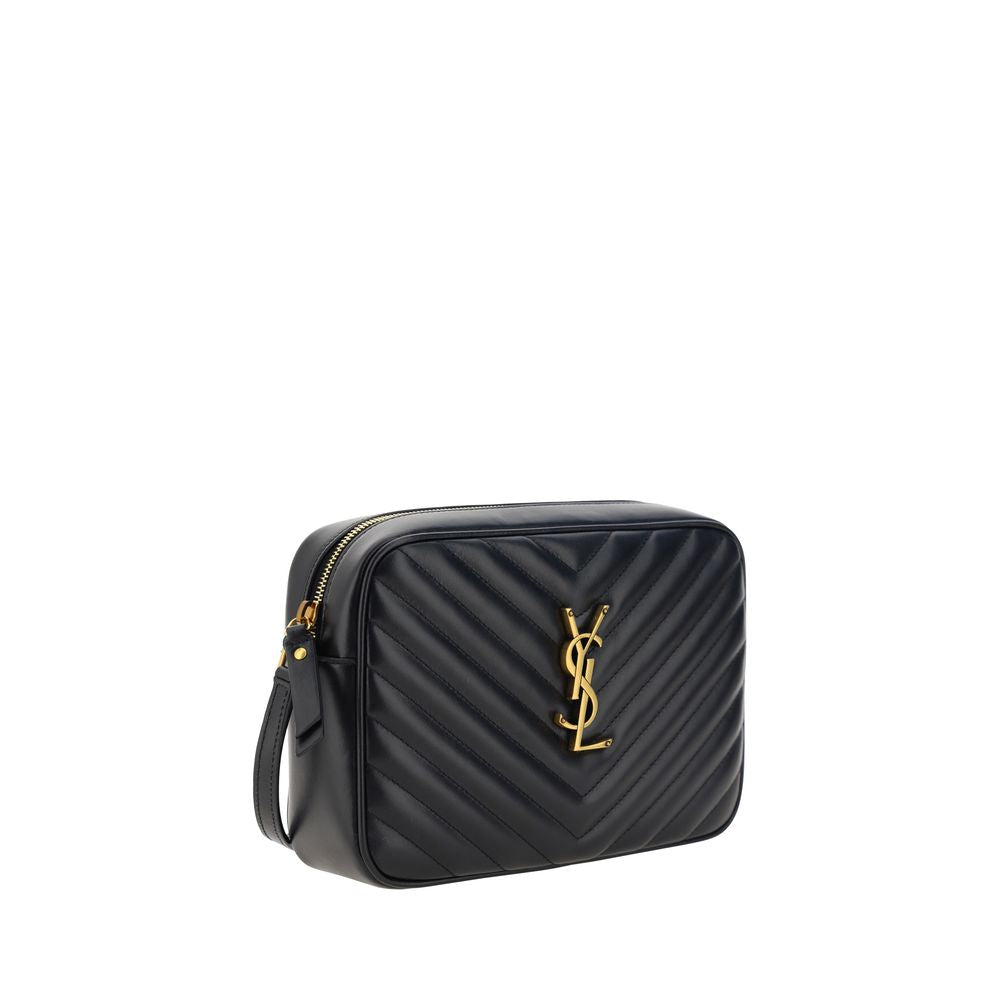 Black Calf Leather Bos Taurus Shoulder Bag - ventzia