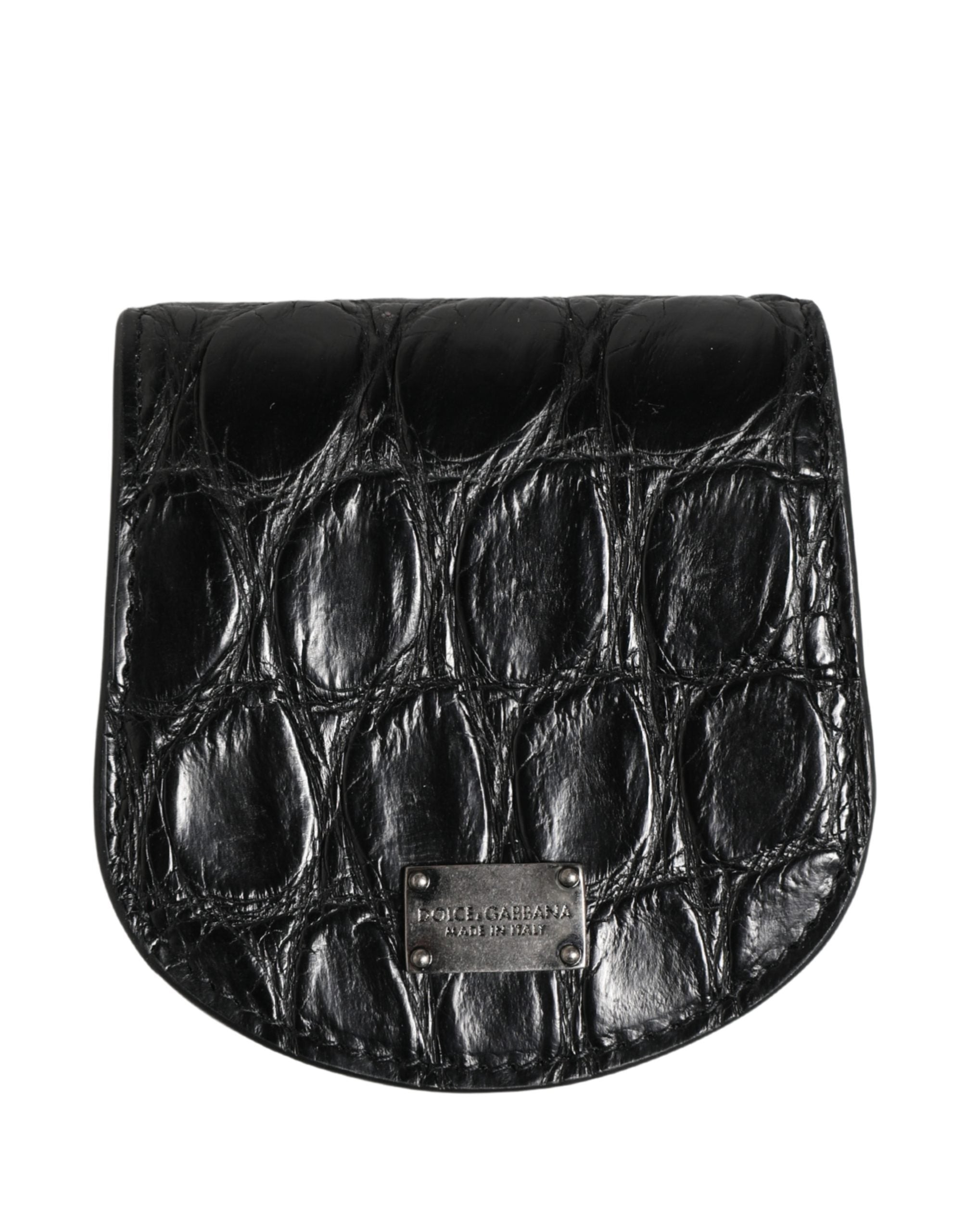 Black Exotic Skin Condom Case Holder Pocket Wallet - ventzia