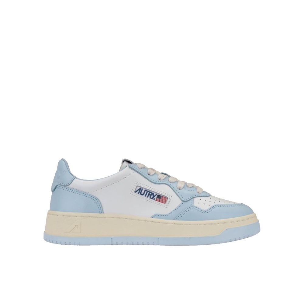 Blue Leather Sneakers - ventzia