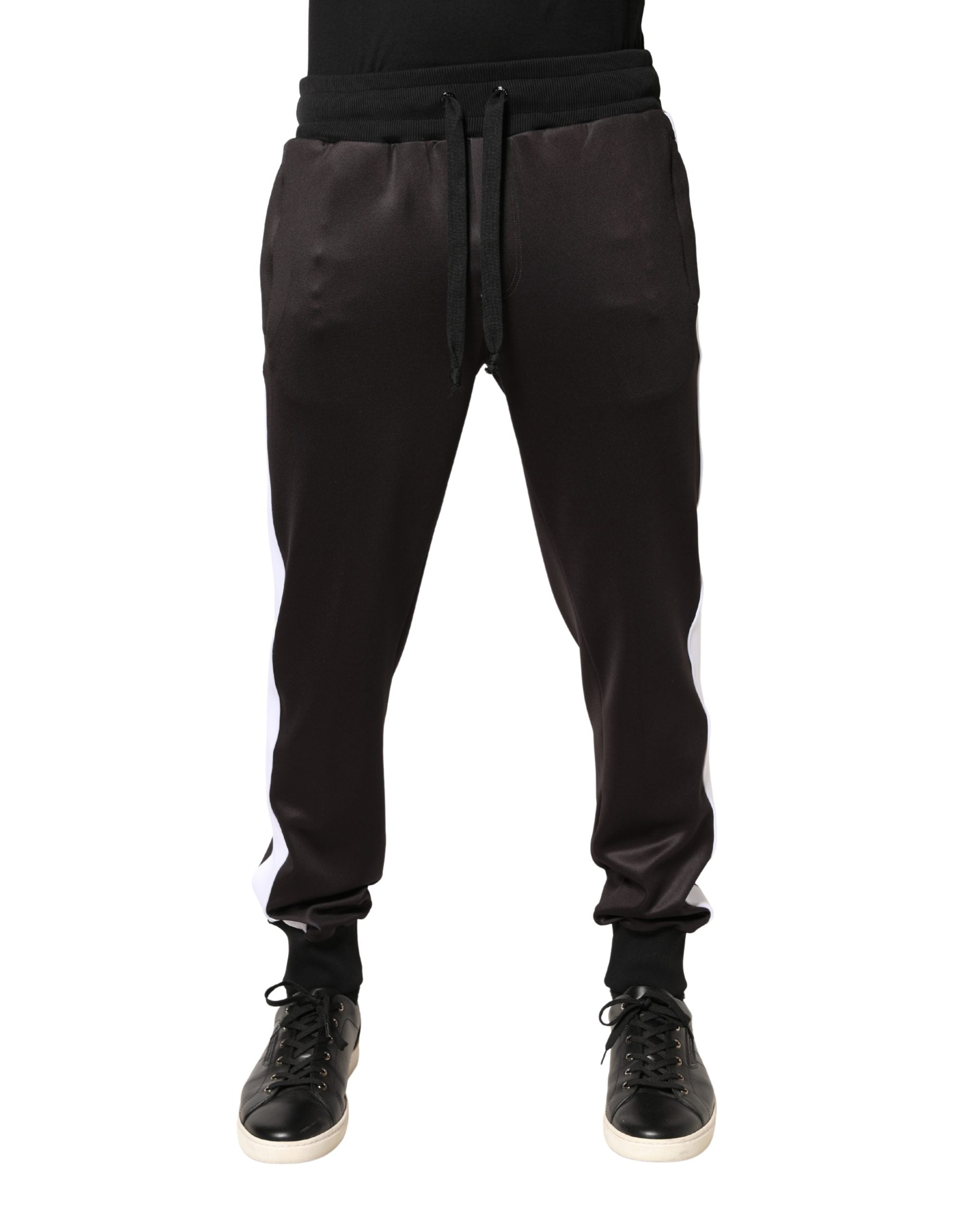Brown Polyester Skinny Jogger Trouser Pants - ventzia