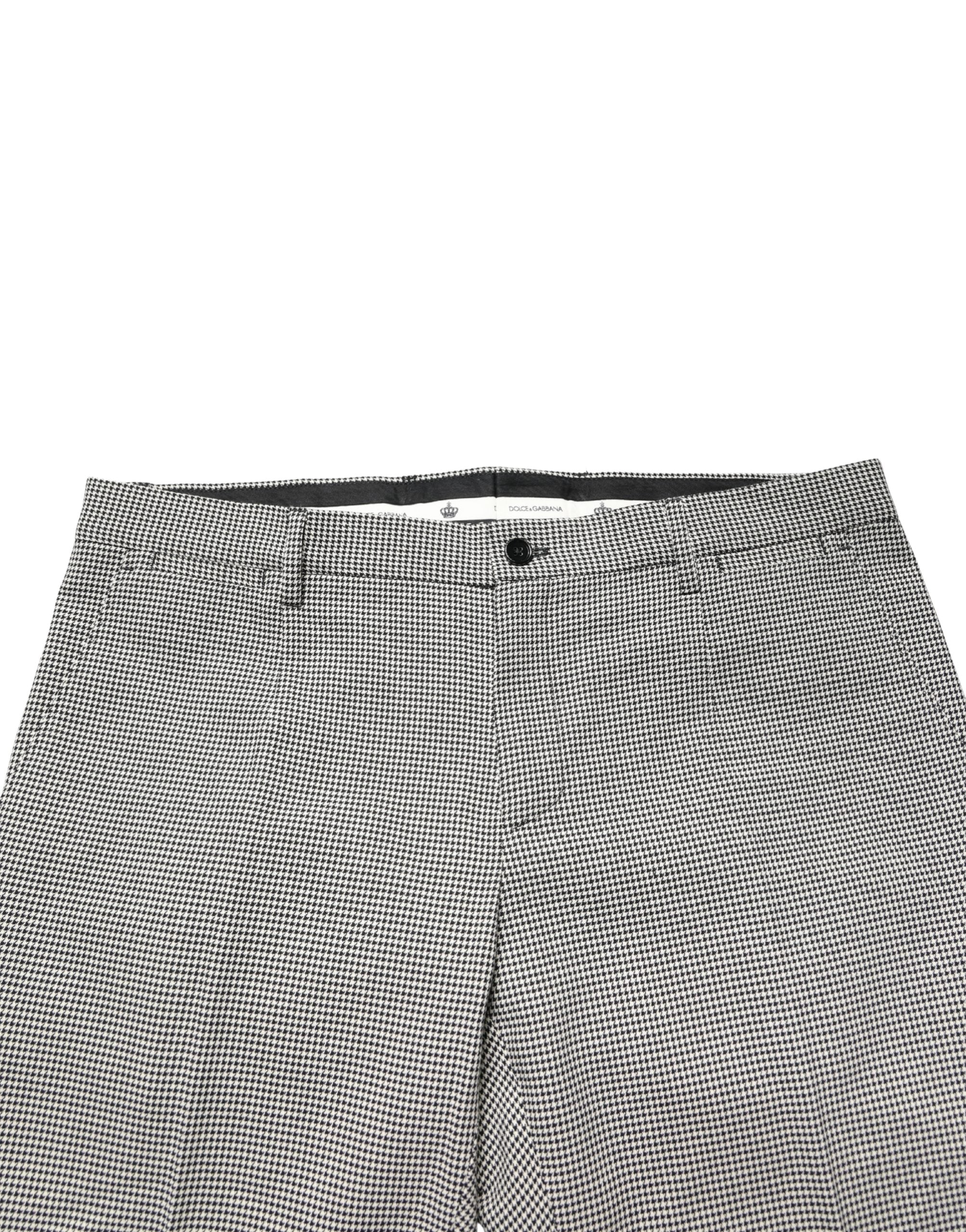 Gray Cotton Skinny Dress Formal Trouser Pants - ventzia