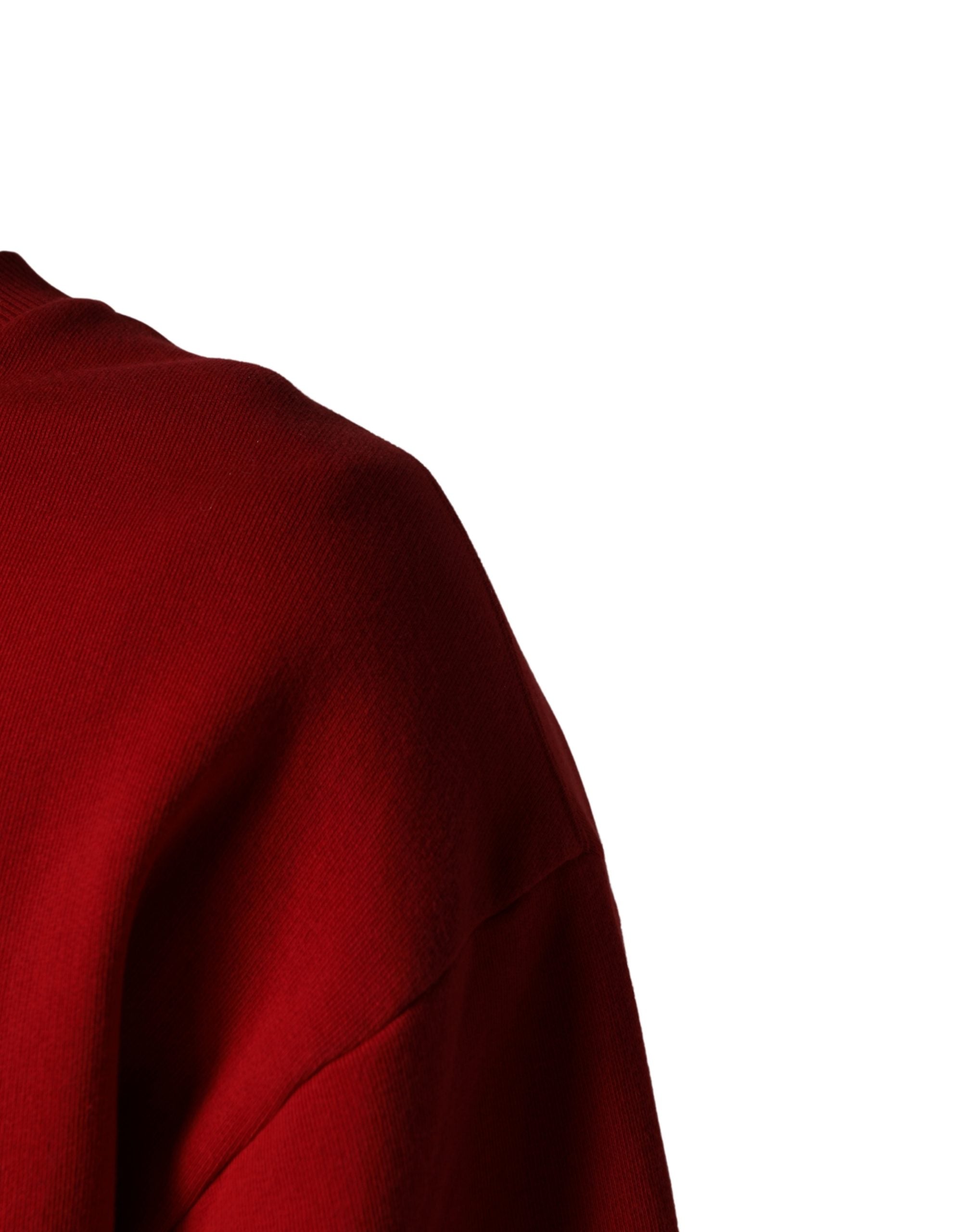 Red Graphic Crew Neck Men Sweatshirt Sweater - ventzia
