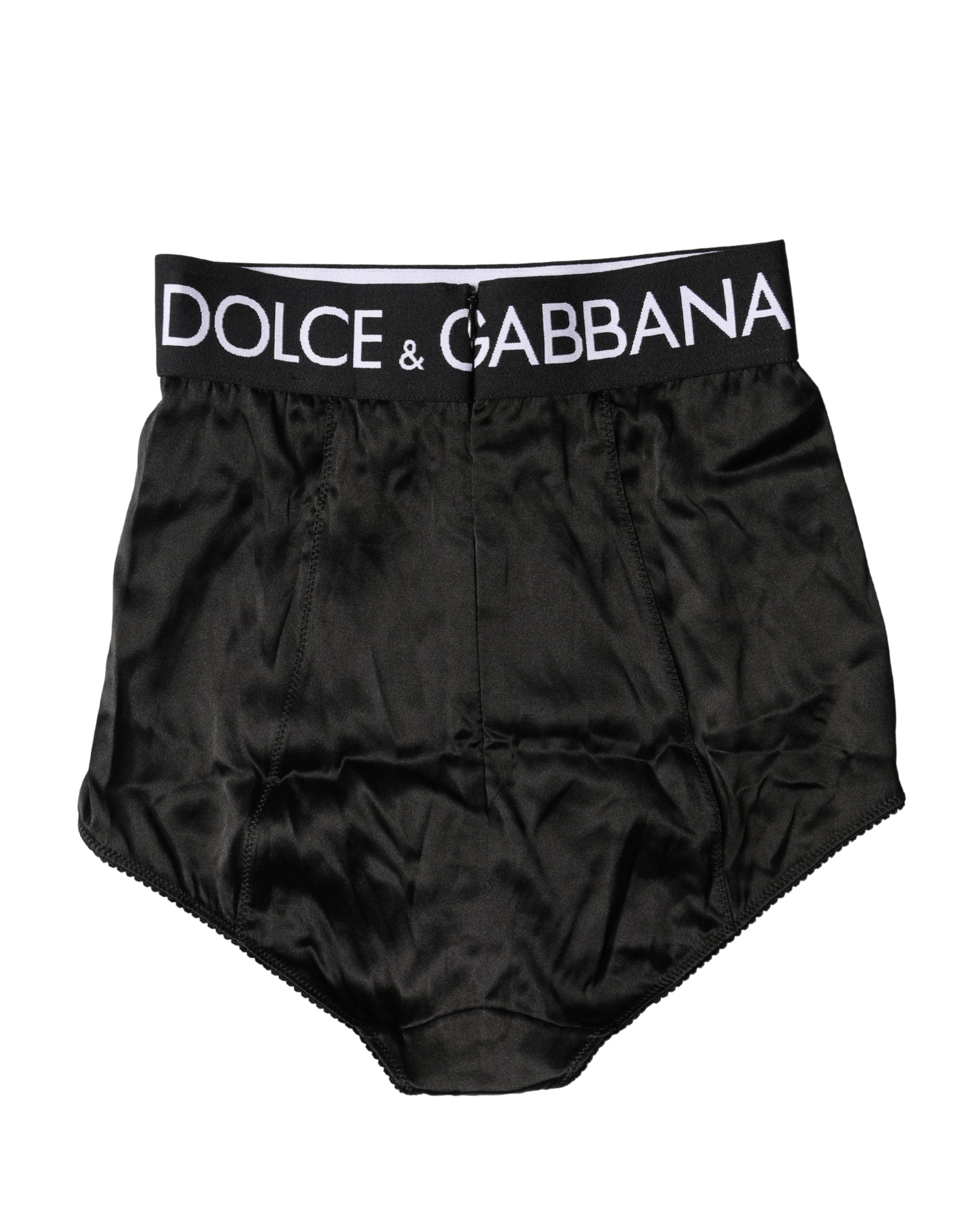 Black Logo Girdle High Waist Panty Underwear - ventzia
