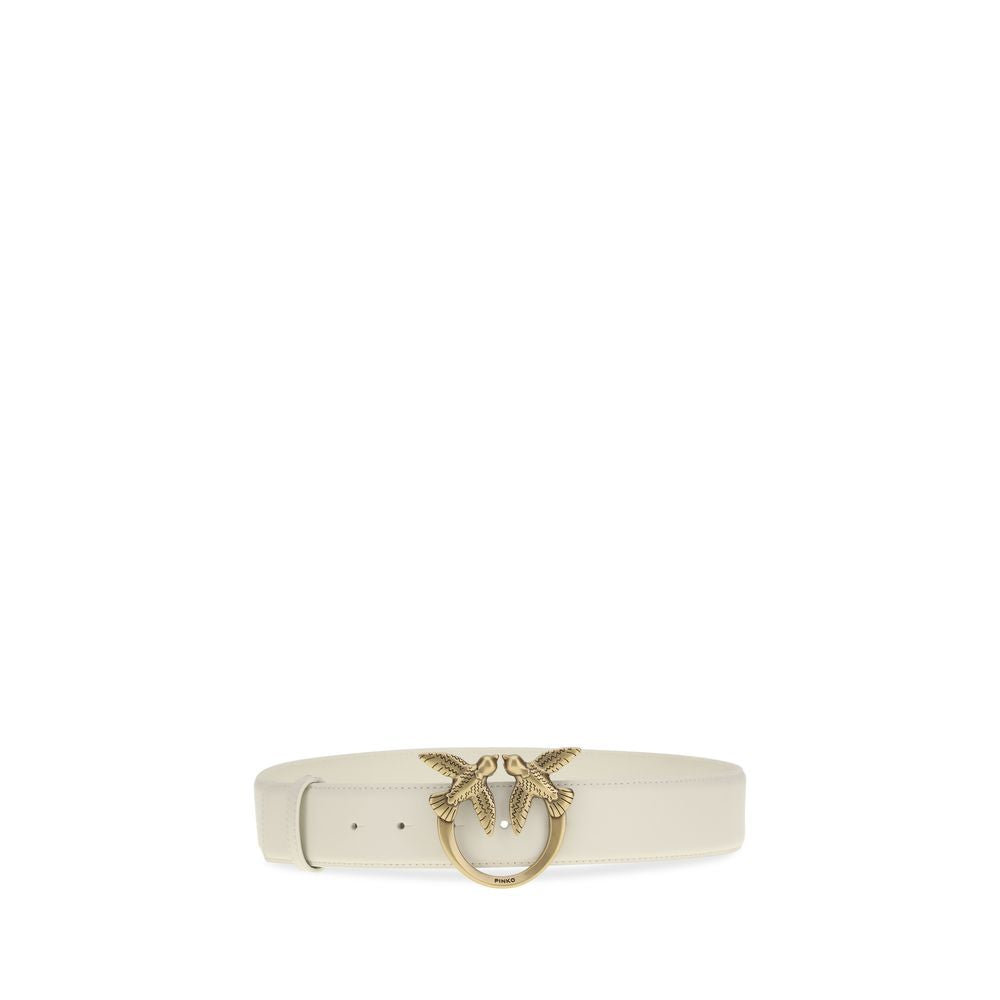 White Calf Leather Bos Taurus Regular Belt - ventzia