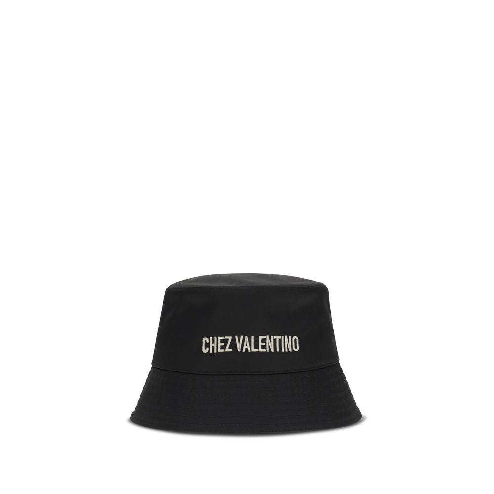 Black Cotton Bucket Hat - ventzia