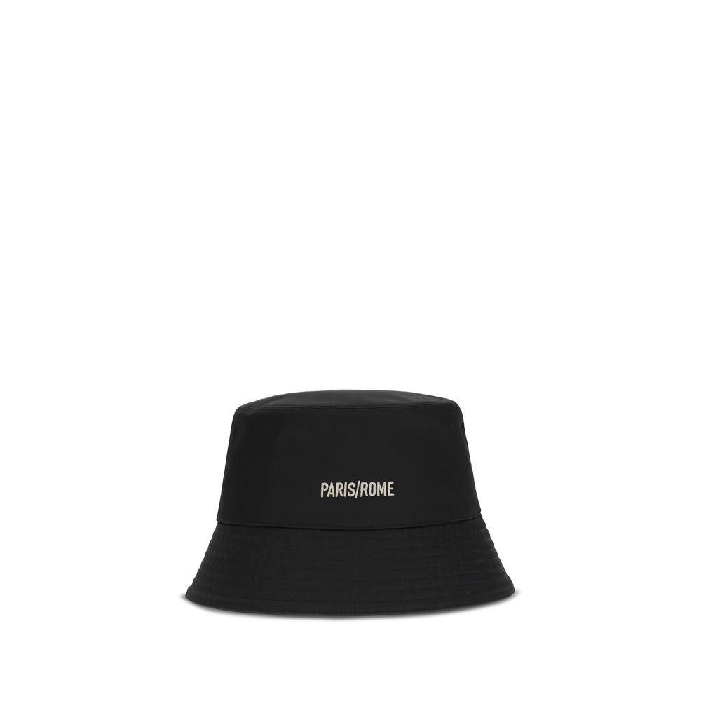 Black Cotton Bucket Hat - ventzia