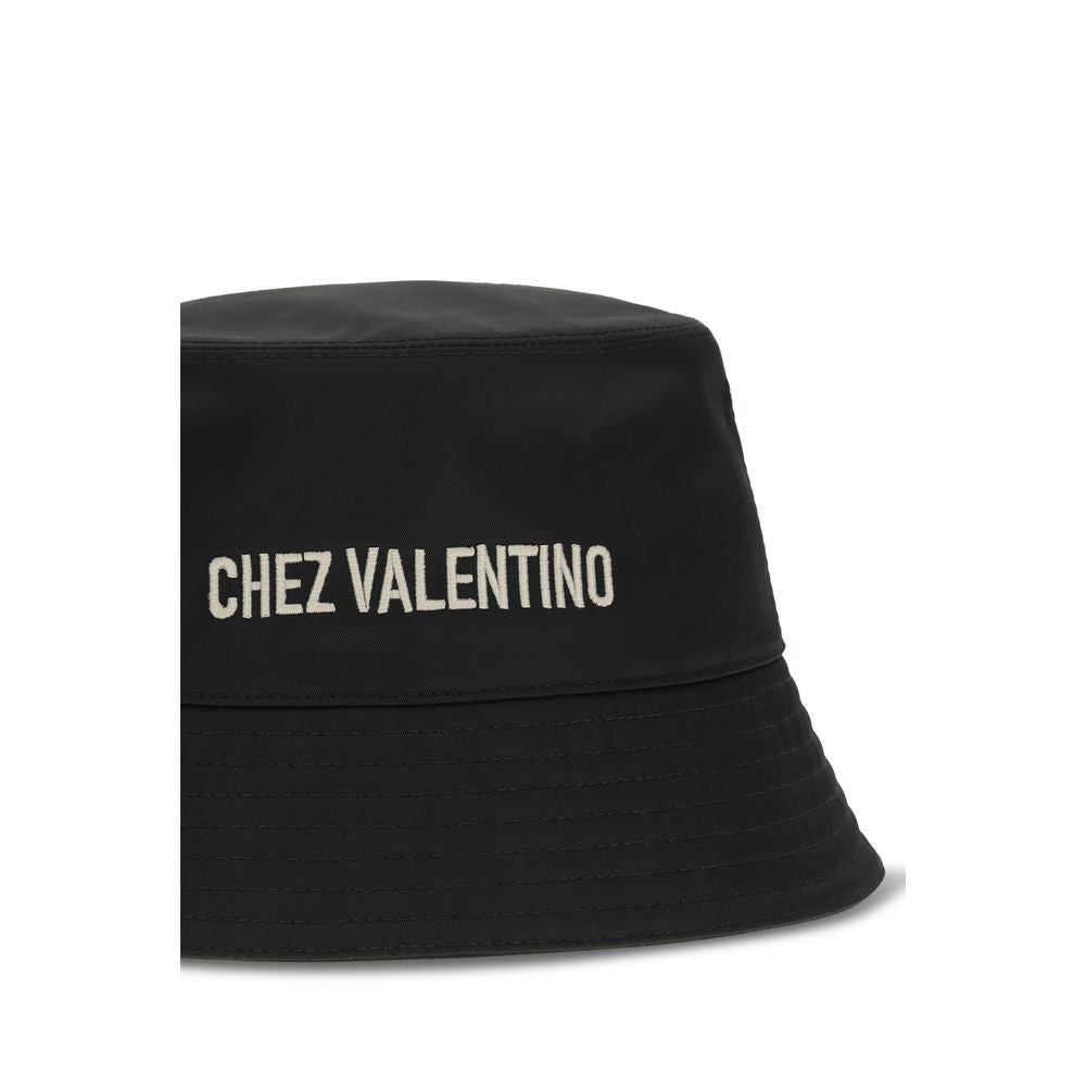 Black Cotton Bucket Hat - ventzia
