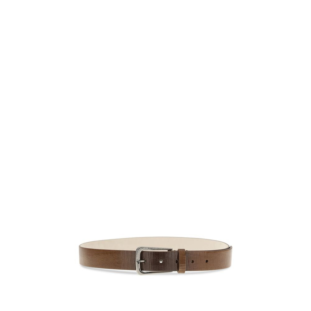 Brown Calf Leather Bos Taurus Regular Belt - ventzia
