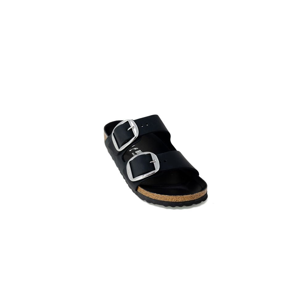 Black Synthetic Slippers - ventzia