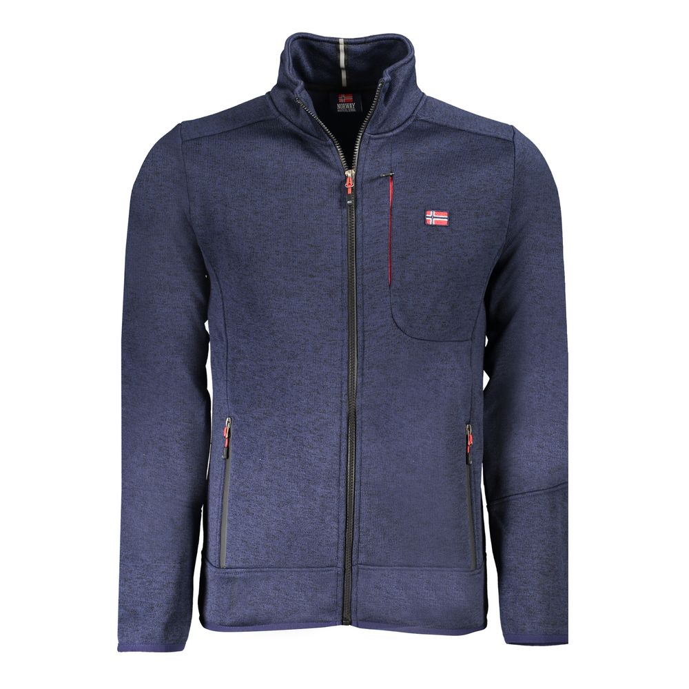 Blu Polyester Men Sweatshirt - ventzia