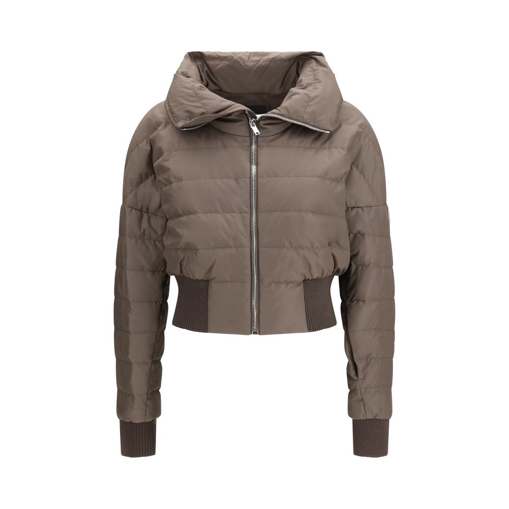 Brown Polyester Coat - ventzia