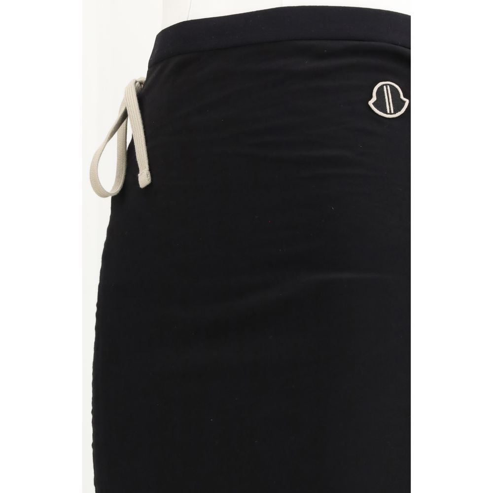 Black Cotton Long Skirt - ventzia